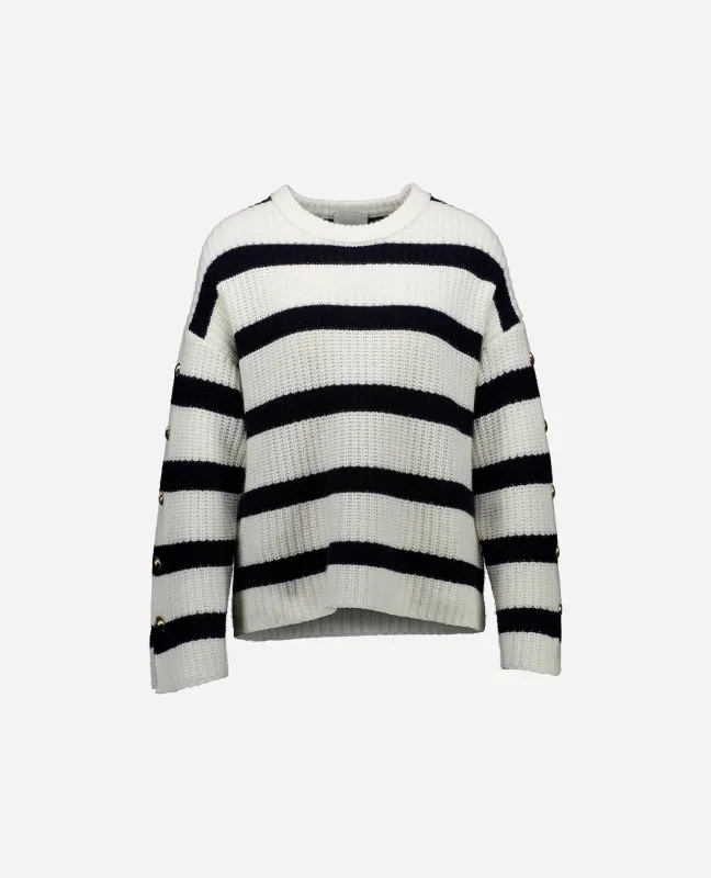 Baumwoll Mischung Pullover in Weiß sold by Allude