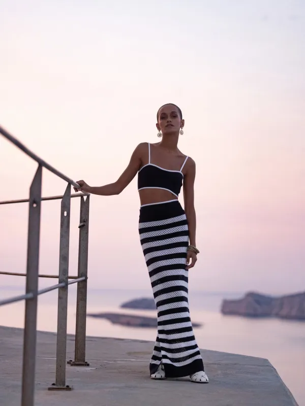 Woll-Mischung Rock in Navy made by Allude