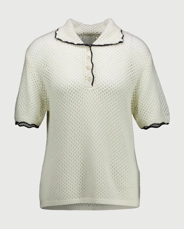 Woll-Mischung Pullover in Weiß sold by Allude