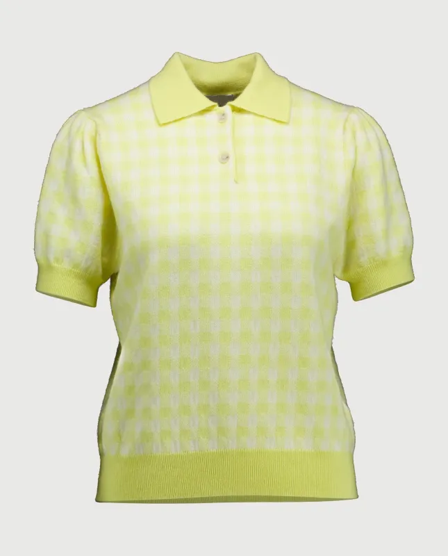 Woll-Mischung Pullover in Gelb sold by Allude