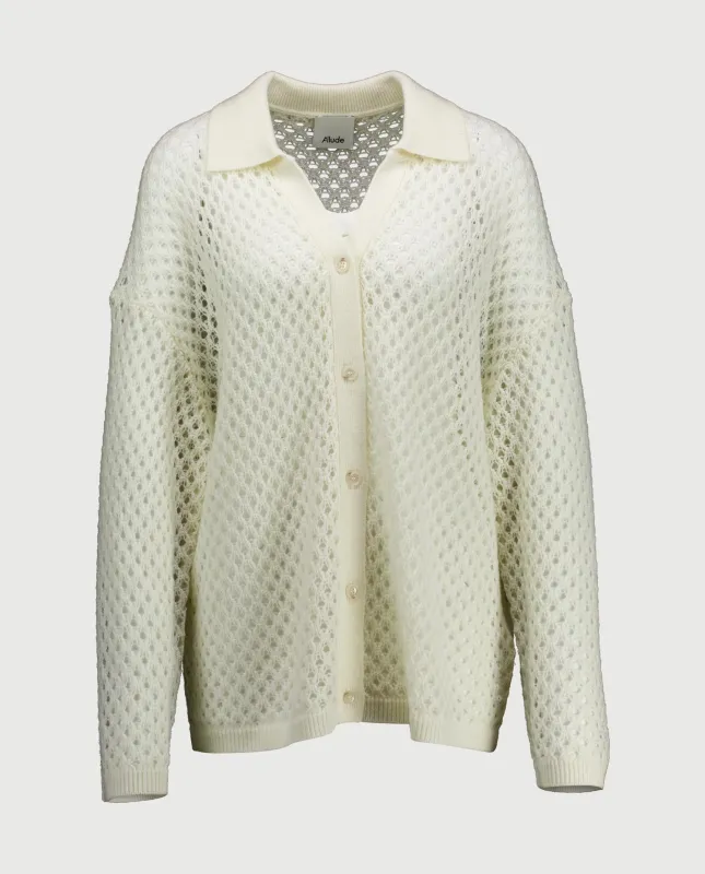 Woll-Mischung Pullover in Weiß made by Allude