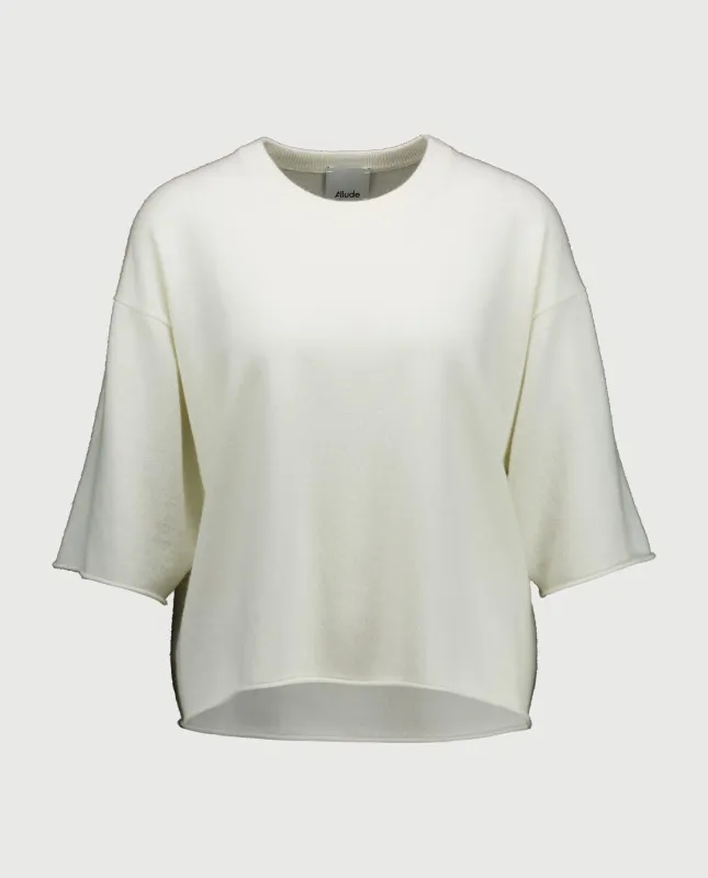 Cashmere Pullover in Weiß sold by Allude