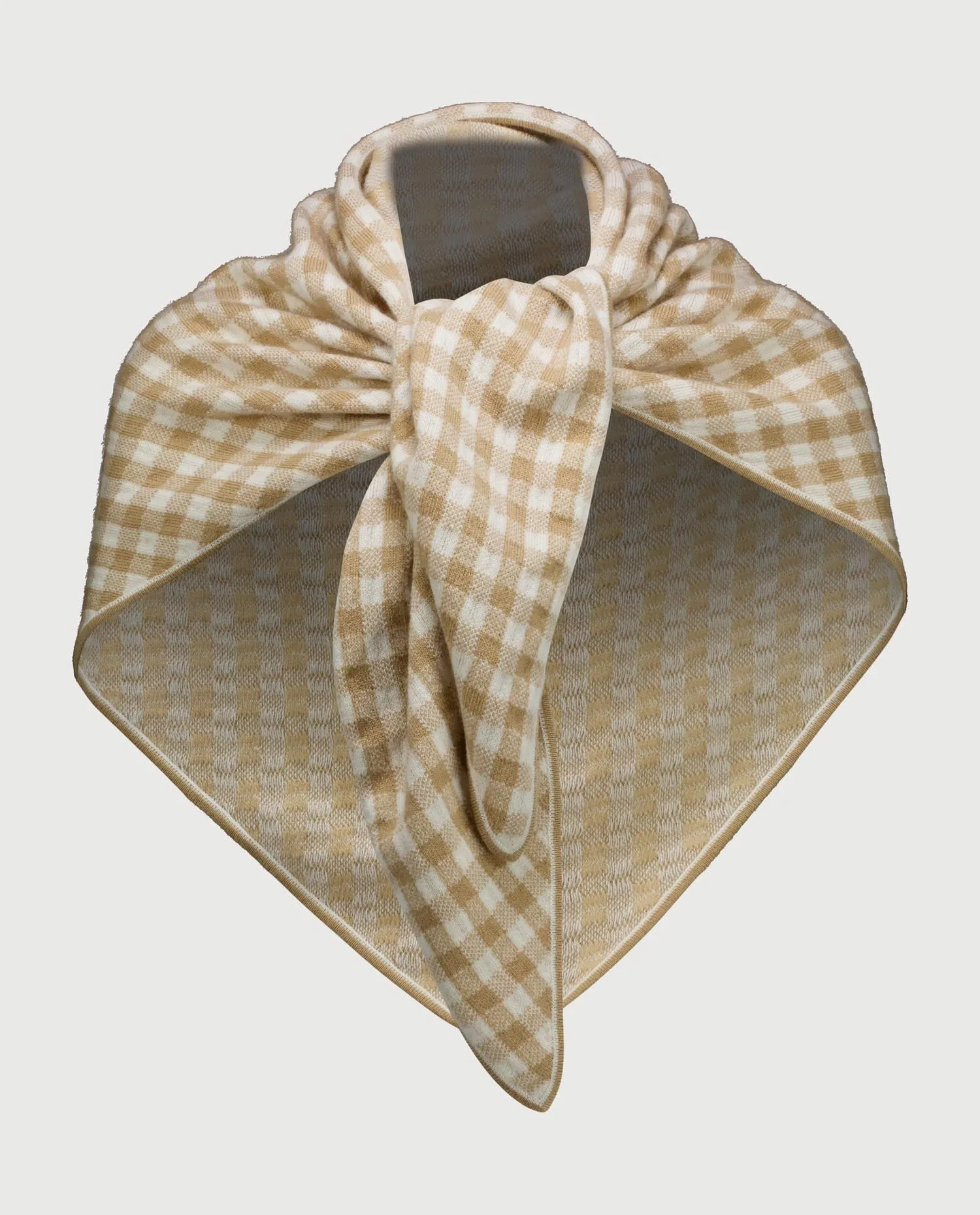 Woll-Mischung Schal in Beige sold by Allude