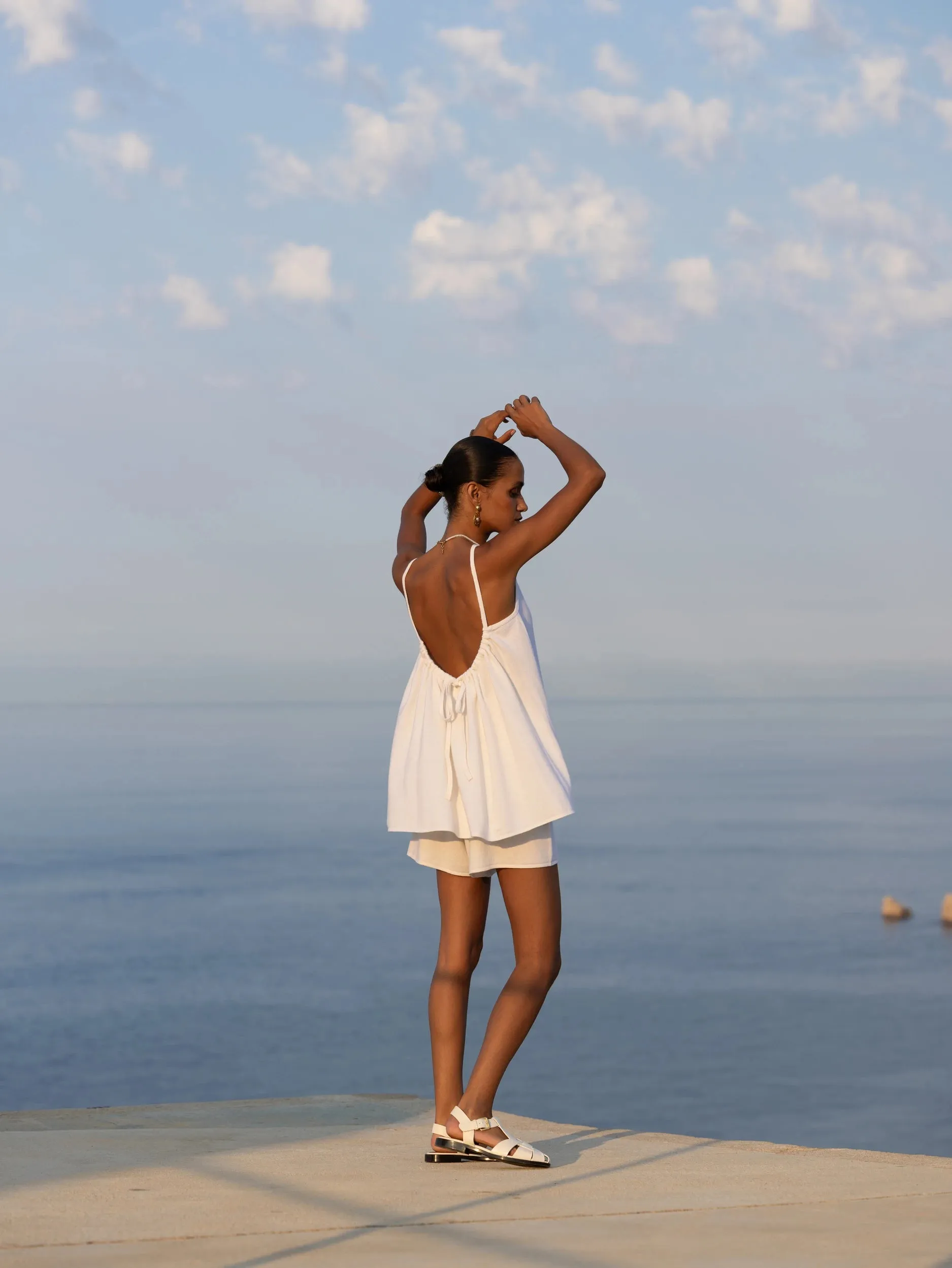 Cashmere kurze Hose in Weiß sold by Allude product image thumbnail 4