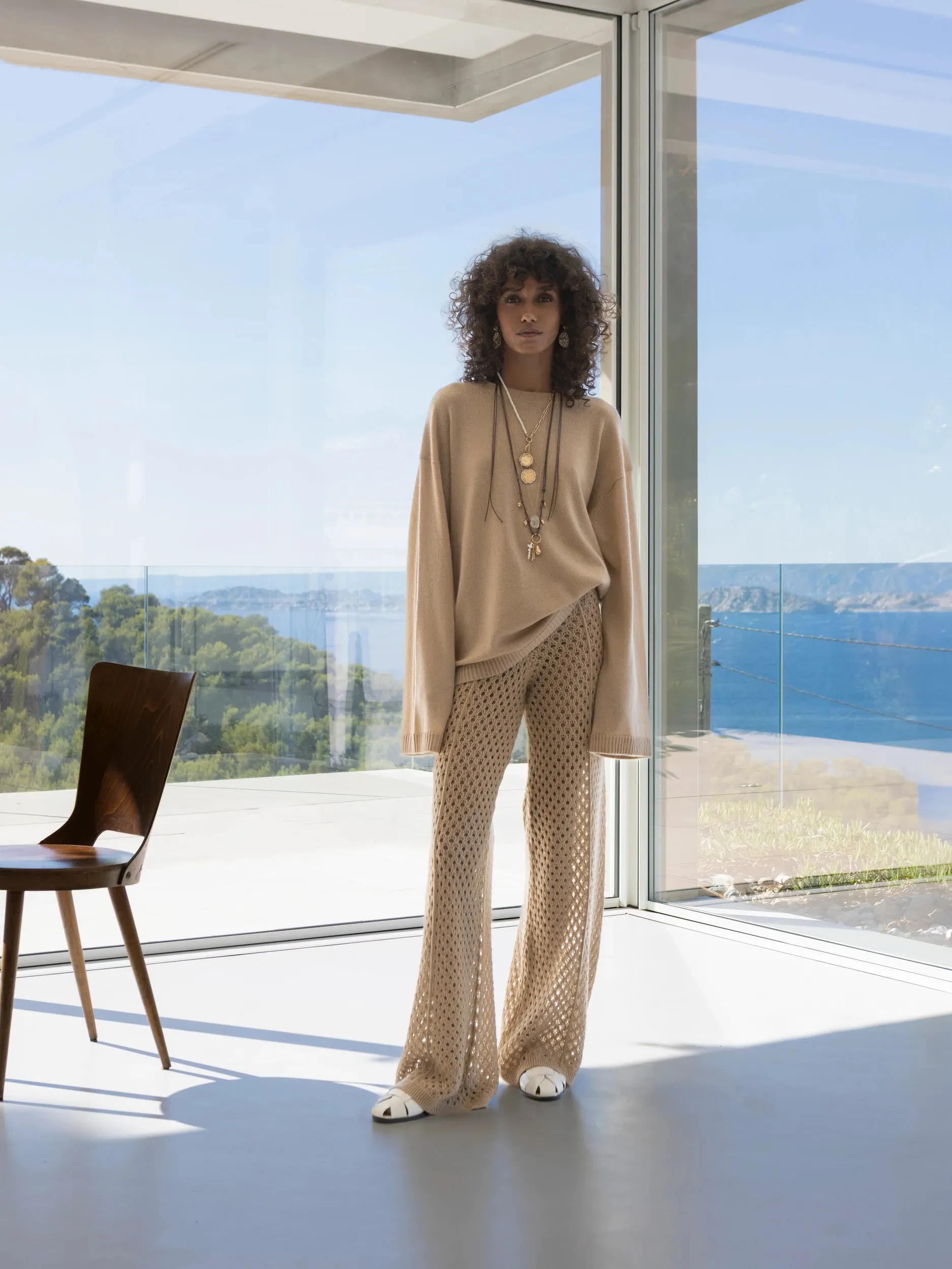 Cashmere Pullover in Beige sold by Allude product image thumbnail 4