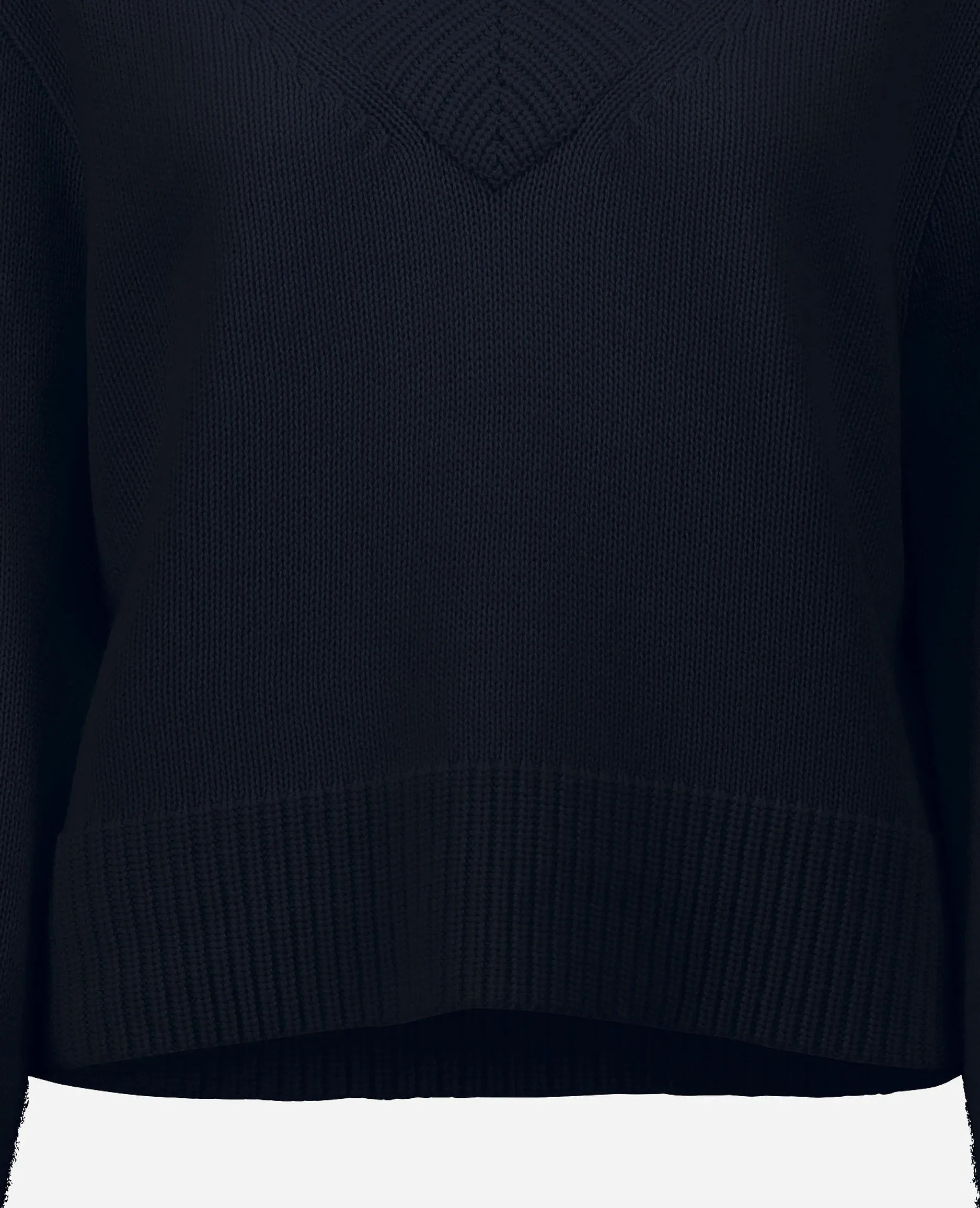 Woll-Mischung Pullover in Navy - Kastiger Schnitt sold by Allude product image thumbnail 4