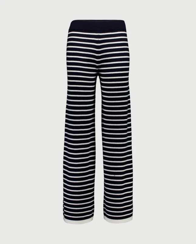 Cashmere Hose in Navy sold by Allude