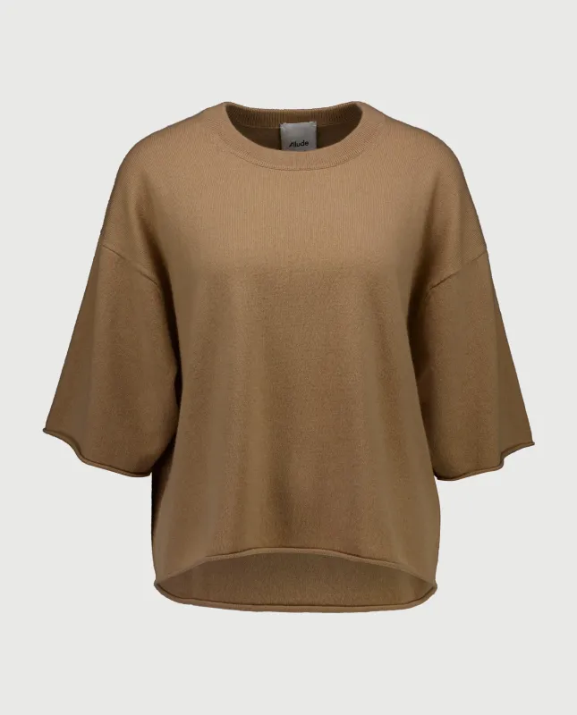 Cashmere Pullover in Beige sold by Allude