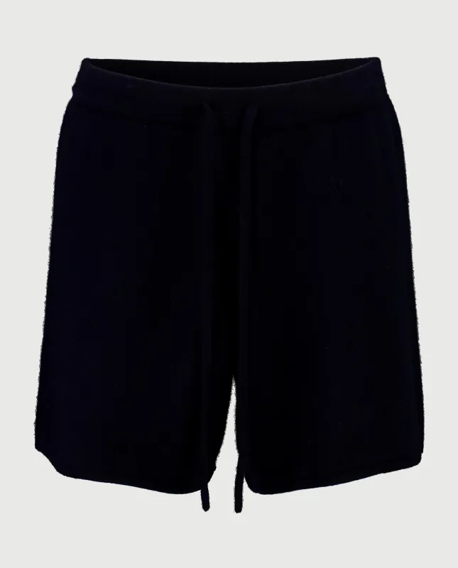 Cashmere kurze Hose in Navy sold by Allude