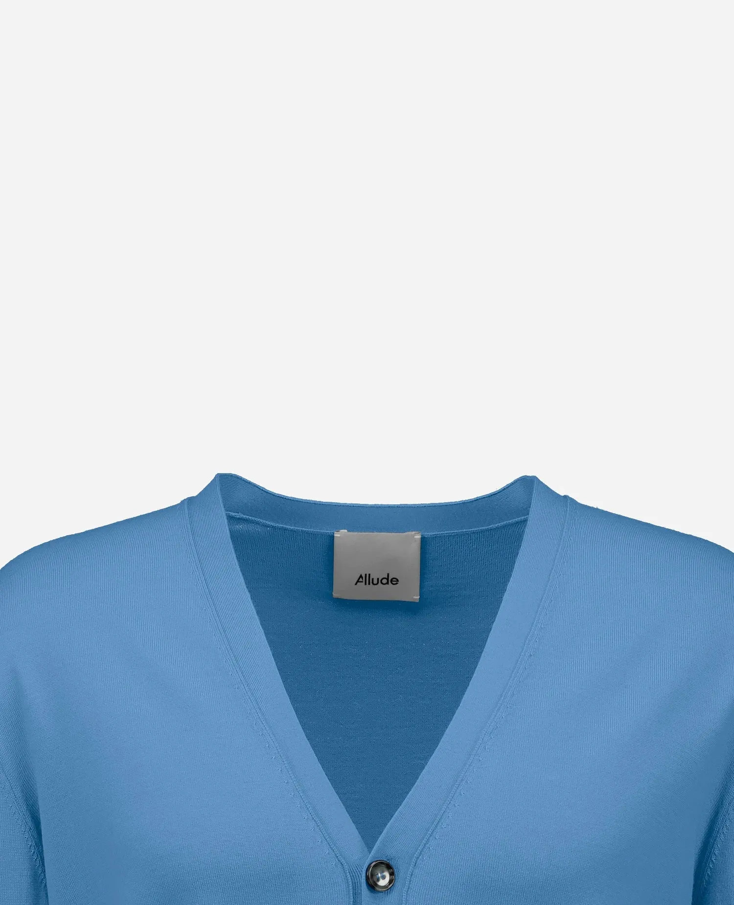 Wolle Strickjacke in Blau sold by Allude product image thumbnail 3