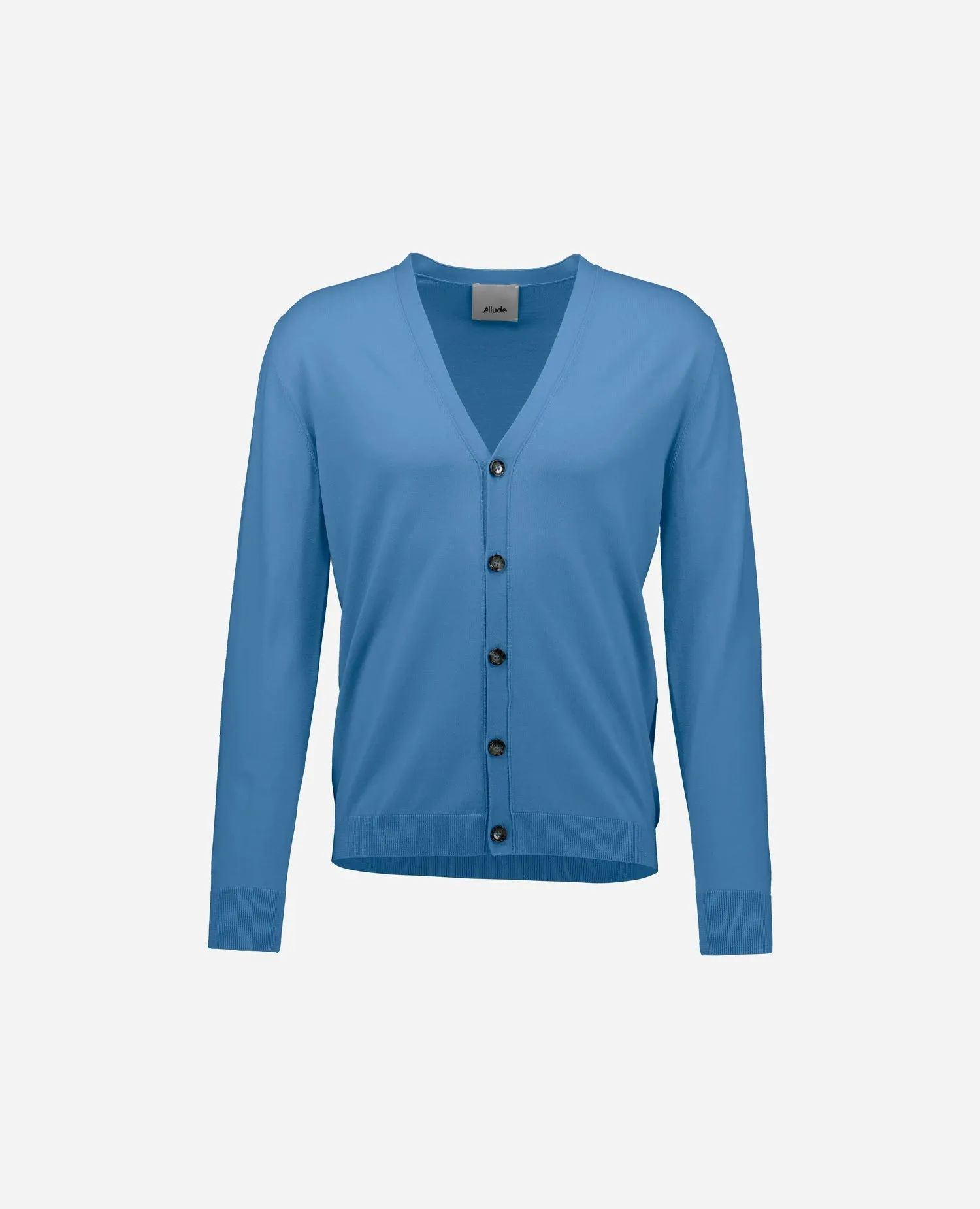 Wolle Strickjacke in Blau sold by Allude