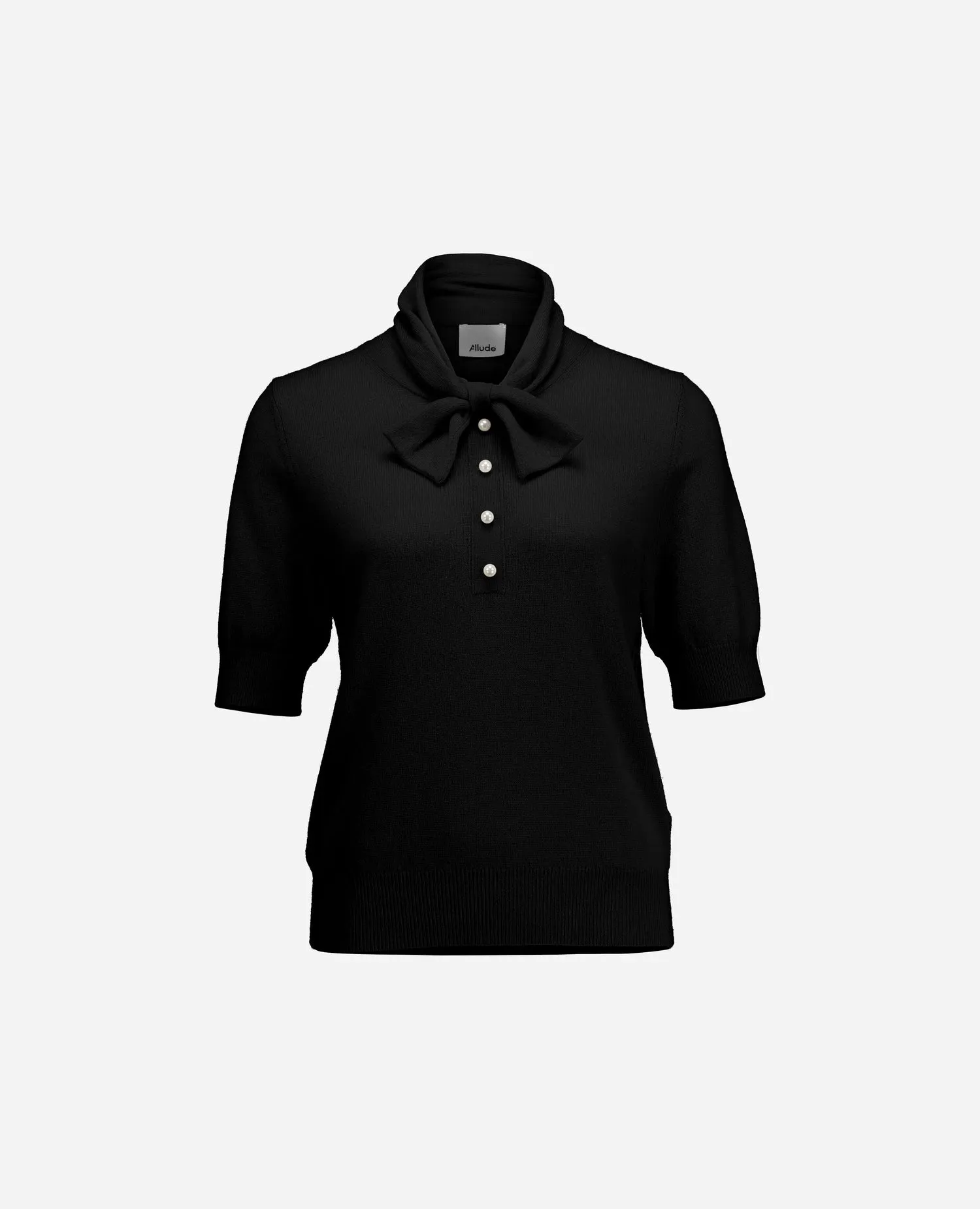 Woll-Mischung Pullover in Schwarz - Gerade Passform sold by Allude