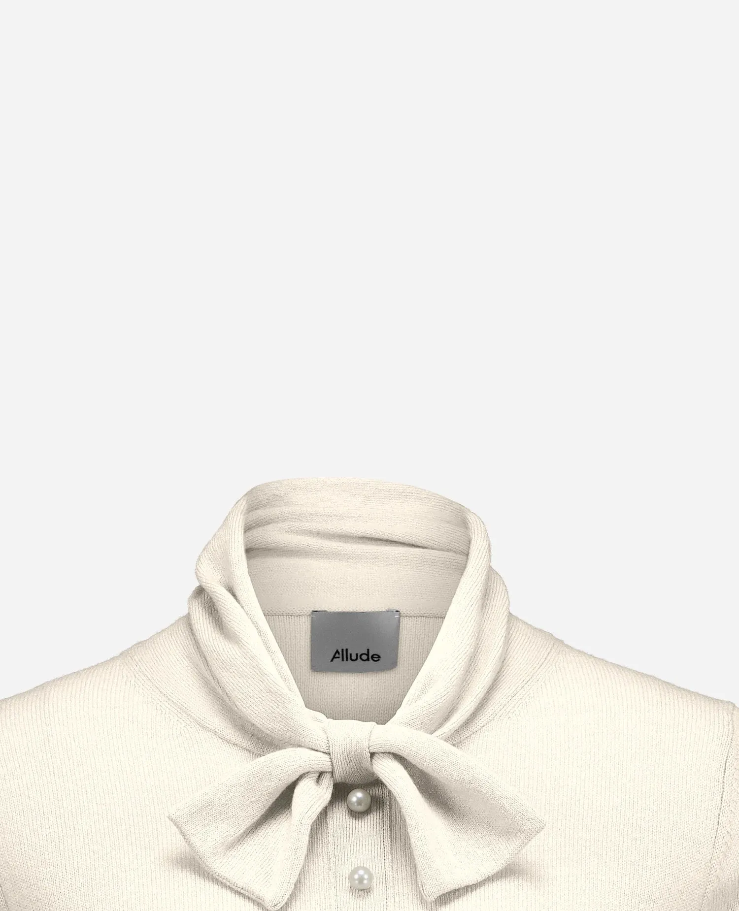 Woll-Mischung Pullover in Creme - Gerade Passform sold by Allude product image thumbnail 3