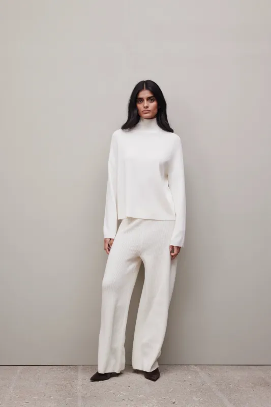 Wolle Pullover in Weiß made by Allude