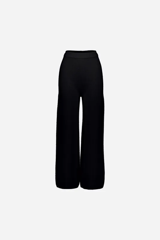 Woll-Mischung Hose in Schwarz made by Allude