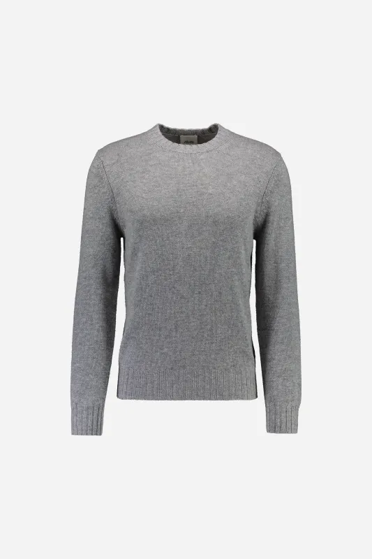 Woll-Mischung Pullover in Grau made by Allude