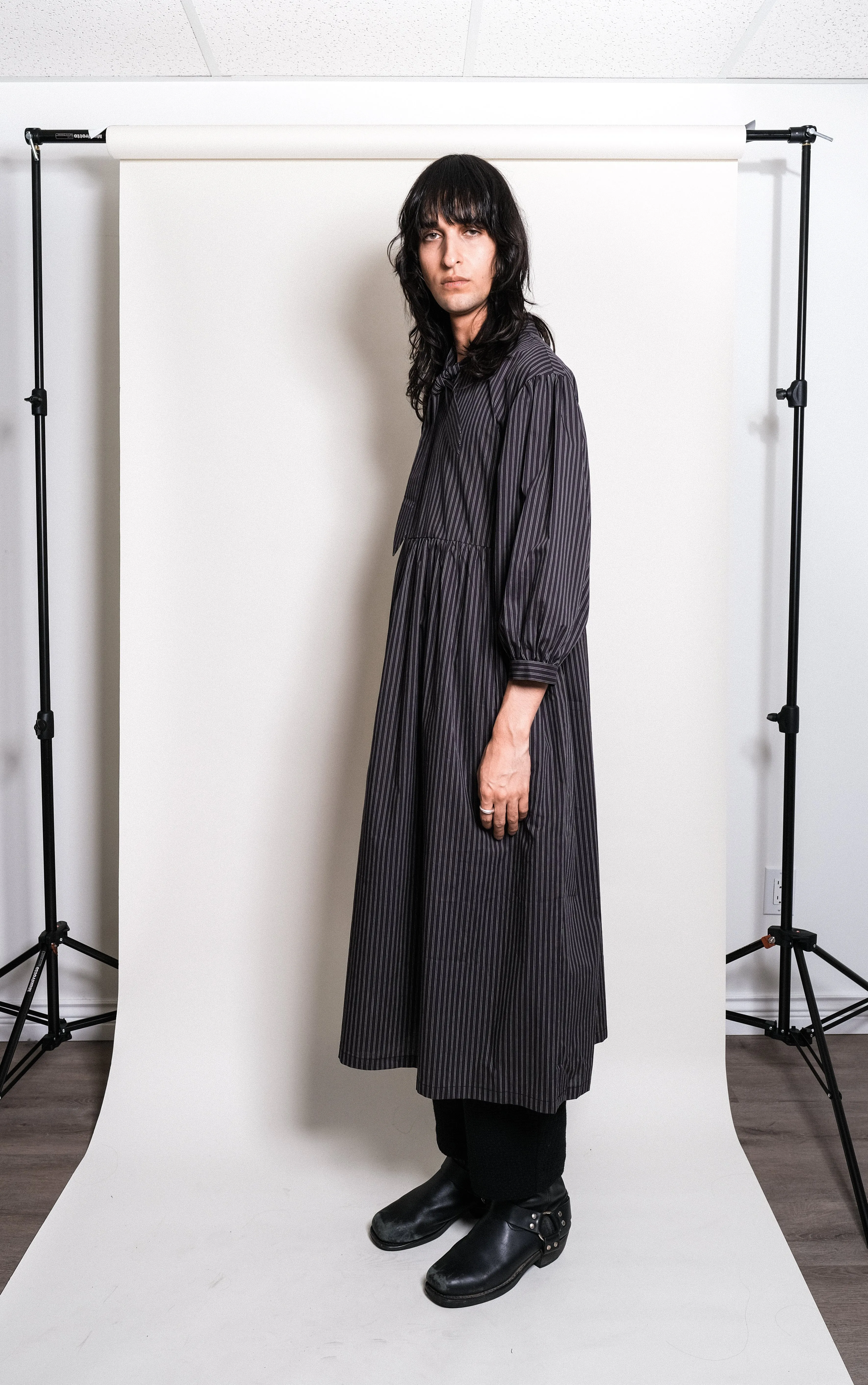 Therise Dress in Black Stripe sold by et Tigre product image thumbnail 4