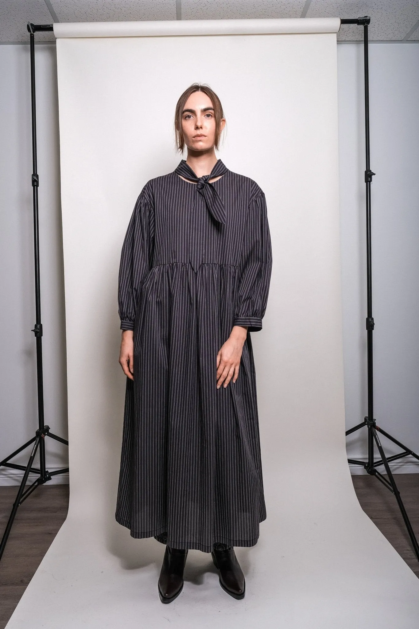 Therise Dress in Black Stripe sold by et Tigre product image thumbnail 2