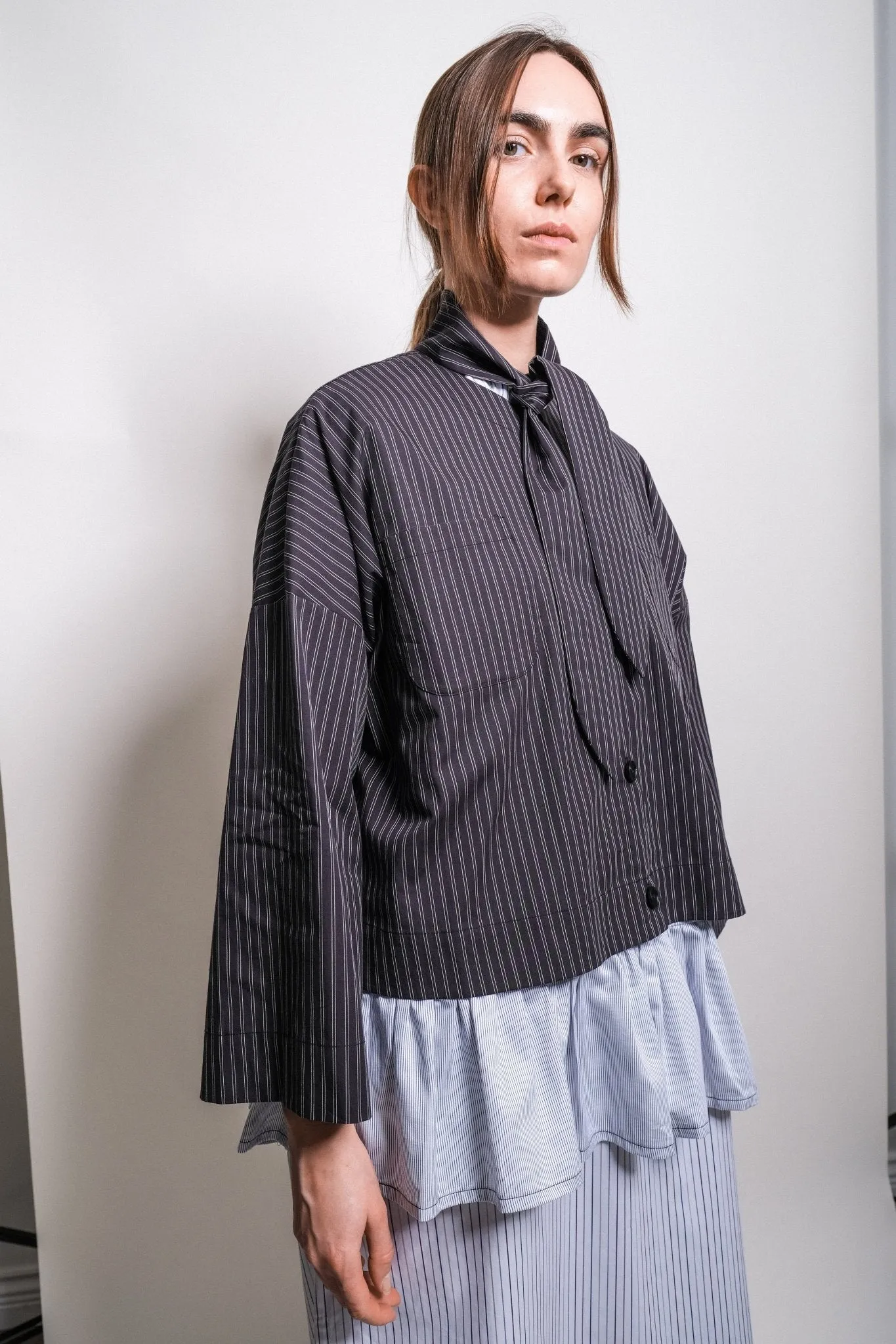 Tomo Blouse in Black Stripe sold by et Tigre product image thumbnail 4