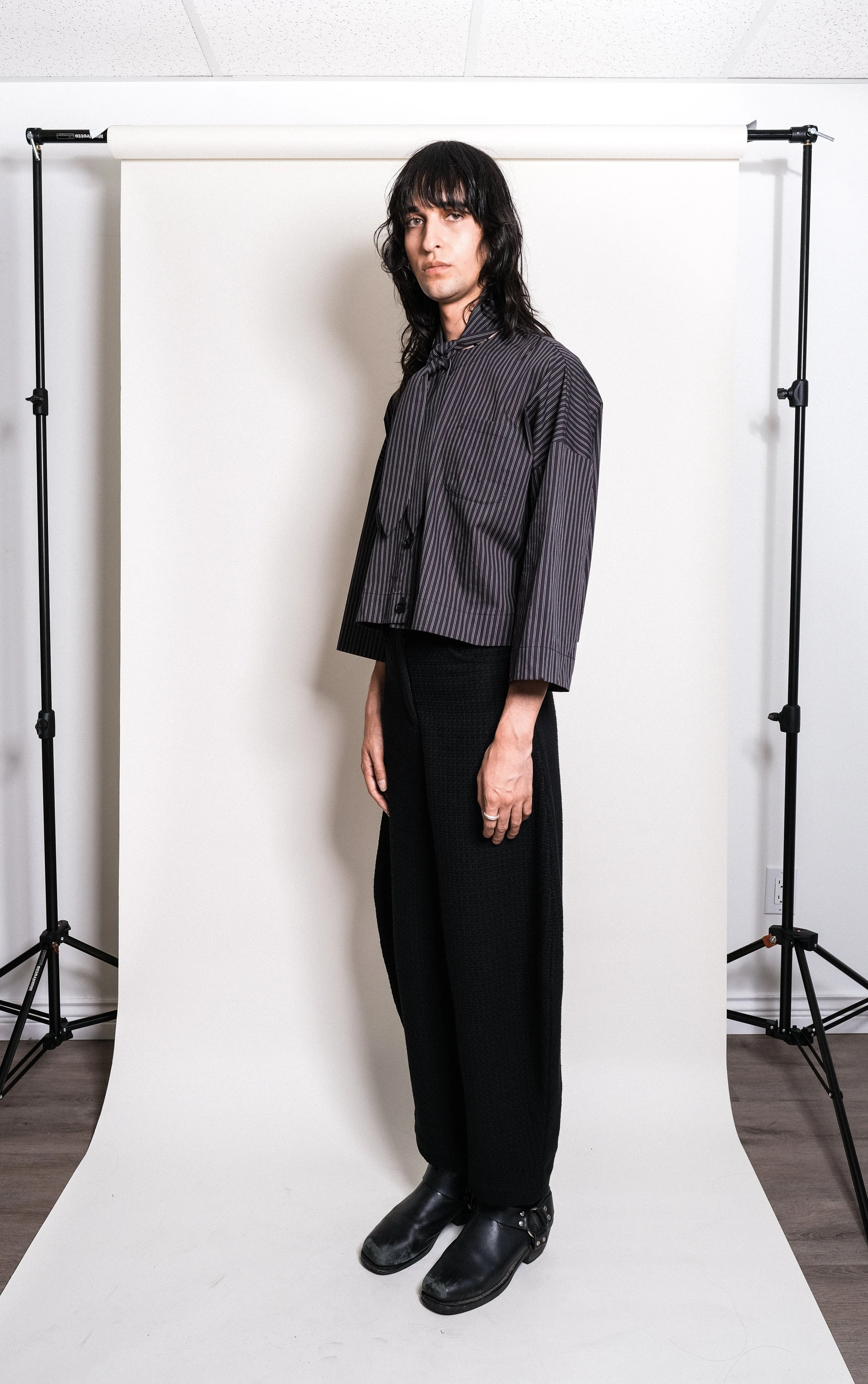Tomo Blouse in Black Stripe sold by et Tigre product image thumbnail 5