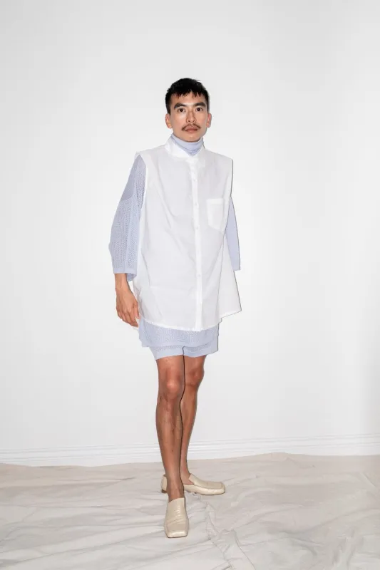 Alvin Sleeveless Blouse in White made by et Tigre