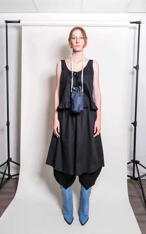 Soleil Skirt in Black Solid made by et Tigre