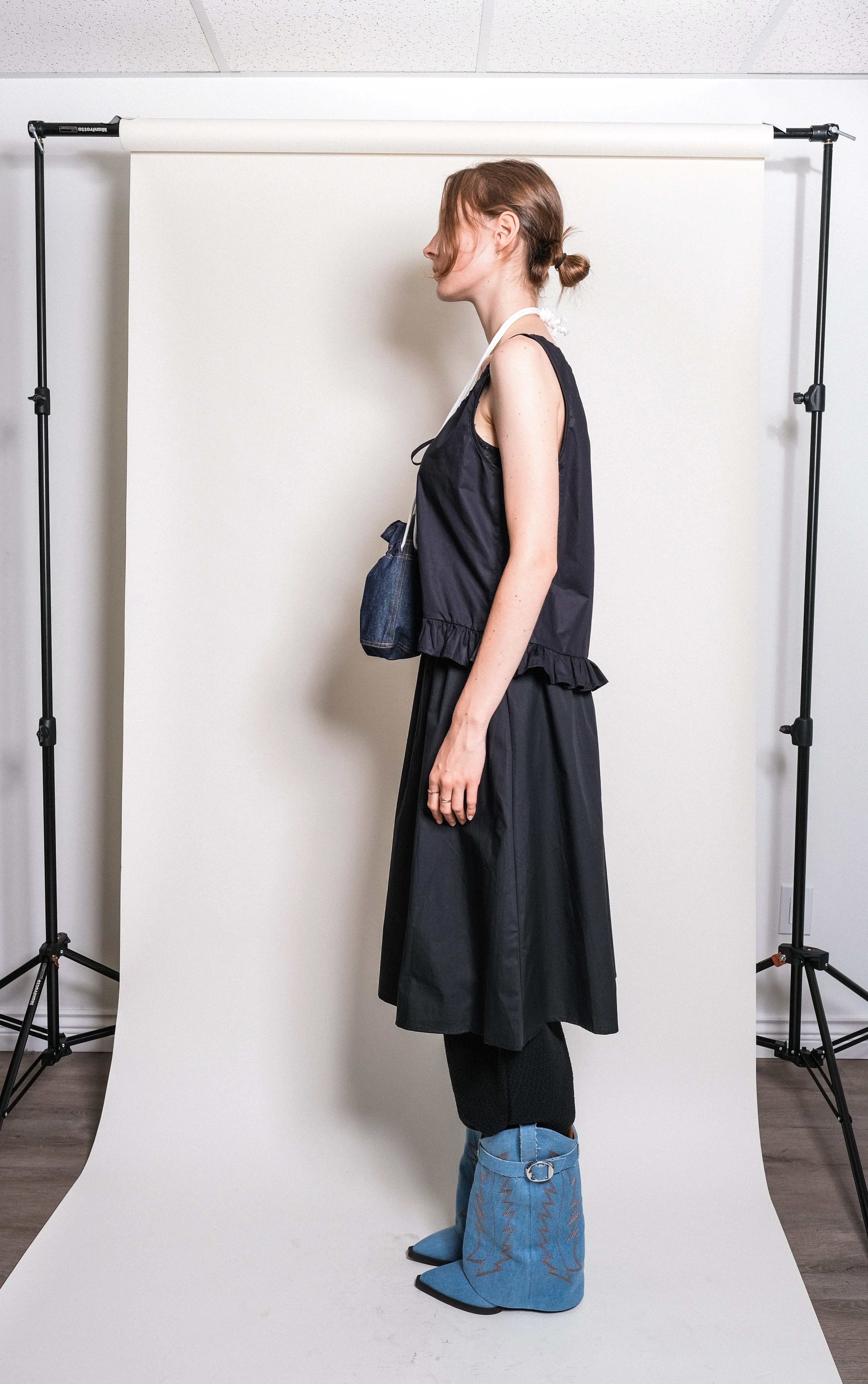Soleil Skirt in Black Solid sold by et Tigre product image thumbnail 3