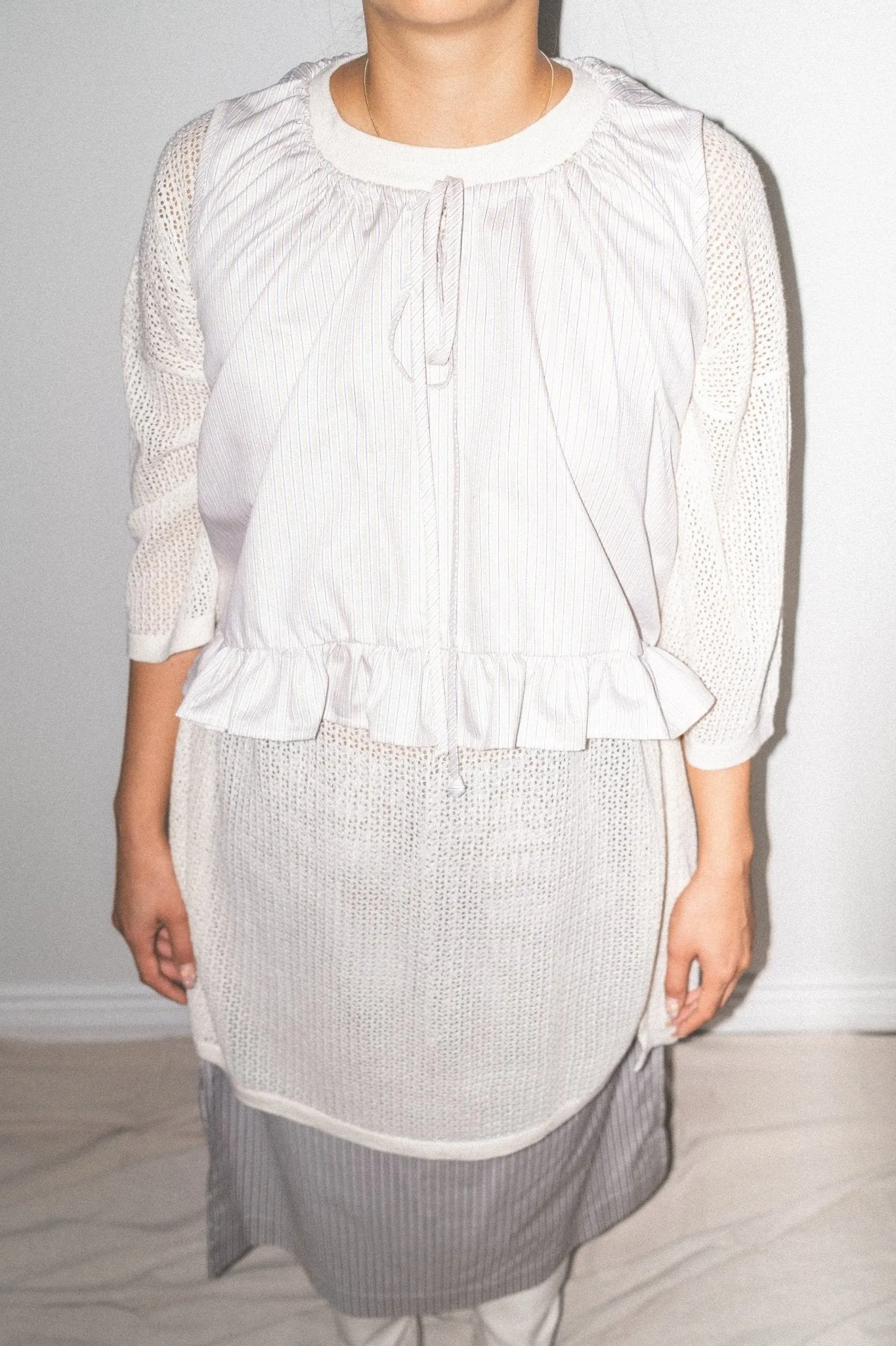 Cruz Skirt in Brown + Multi Stripe sold by et Tigre product image thumbnail 3