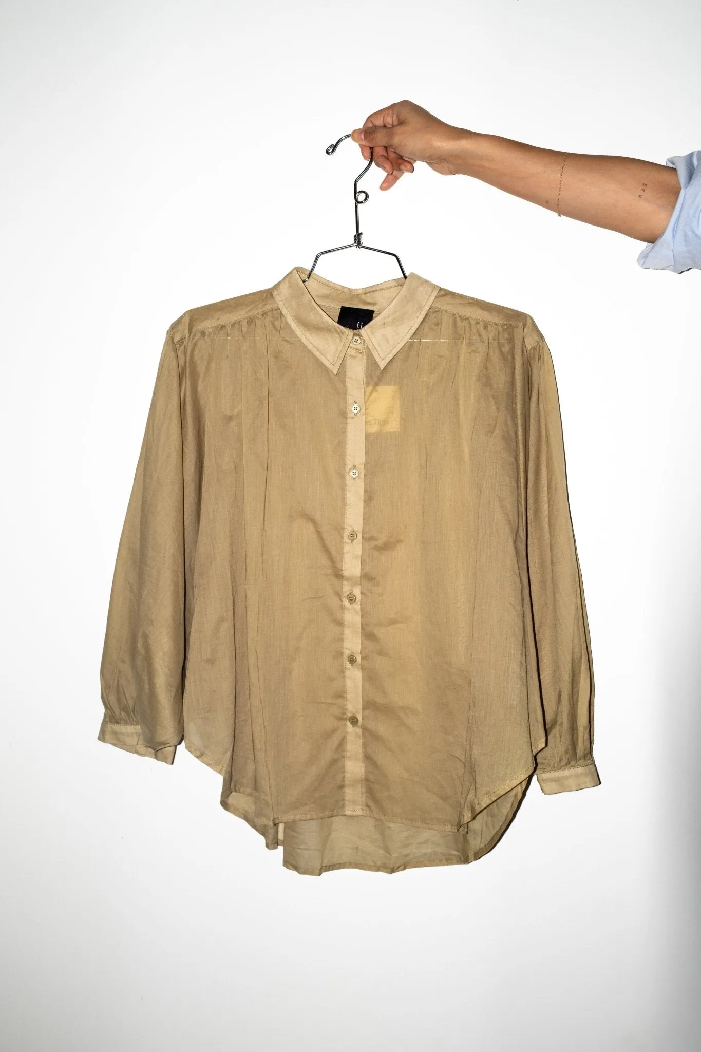 Michele Blouse in Olive sold by et Tigre