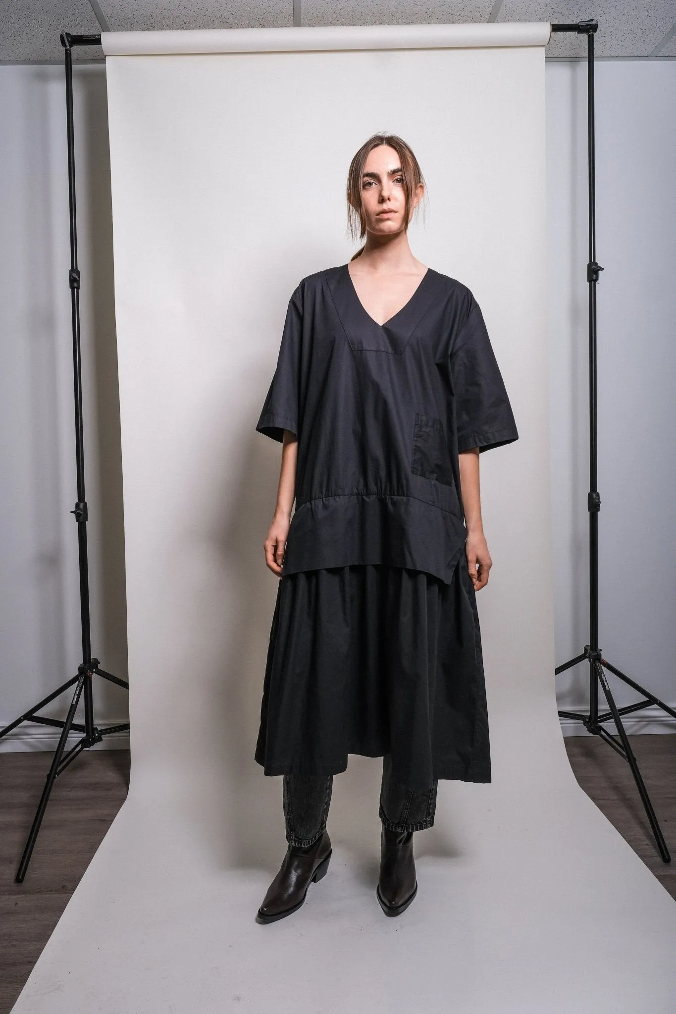 Suzanne Dress in Black sold by et Tigre