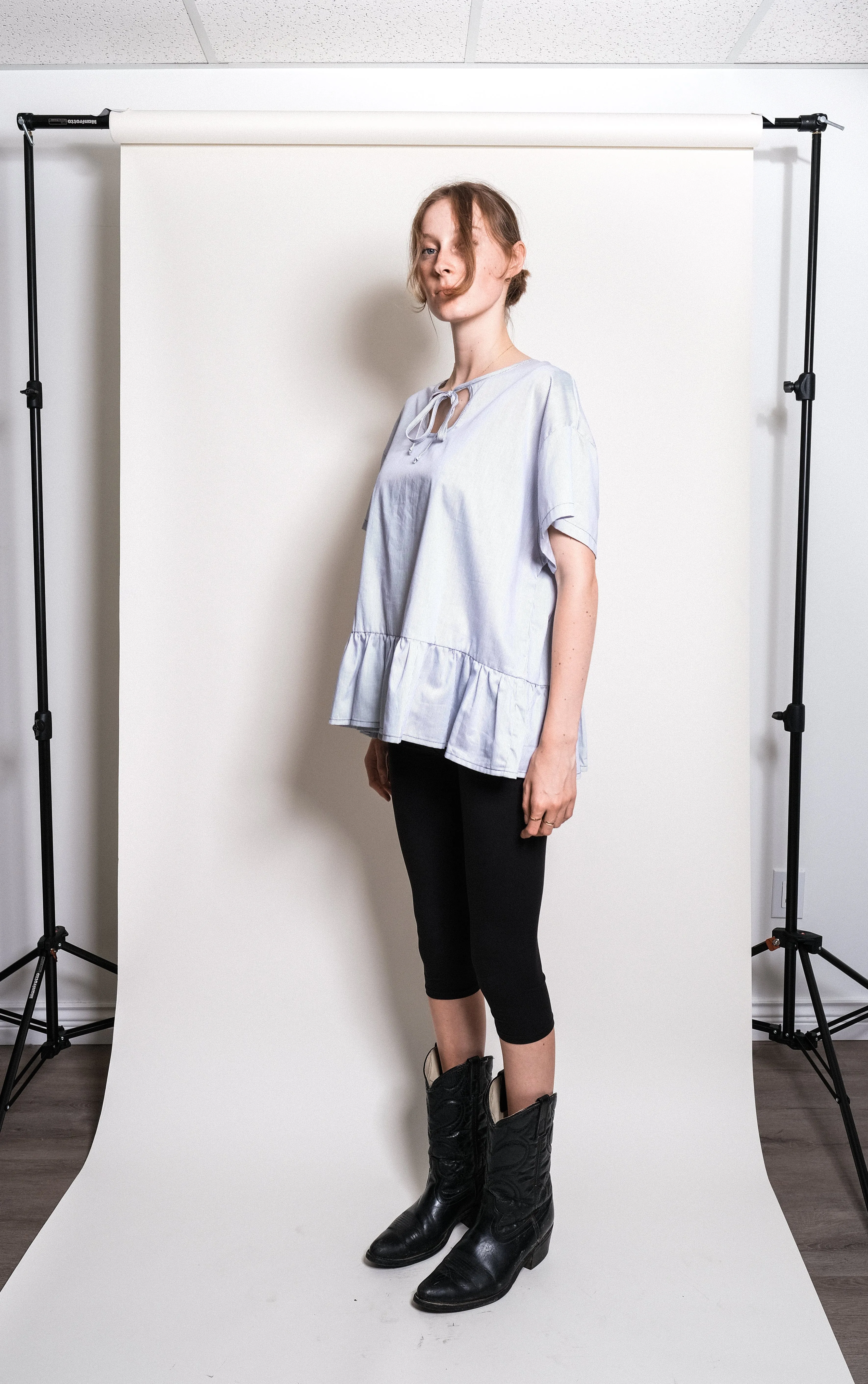 Evan Blouse in Blue + White Stripe sold by et Tigre product image thumbnail 4