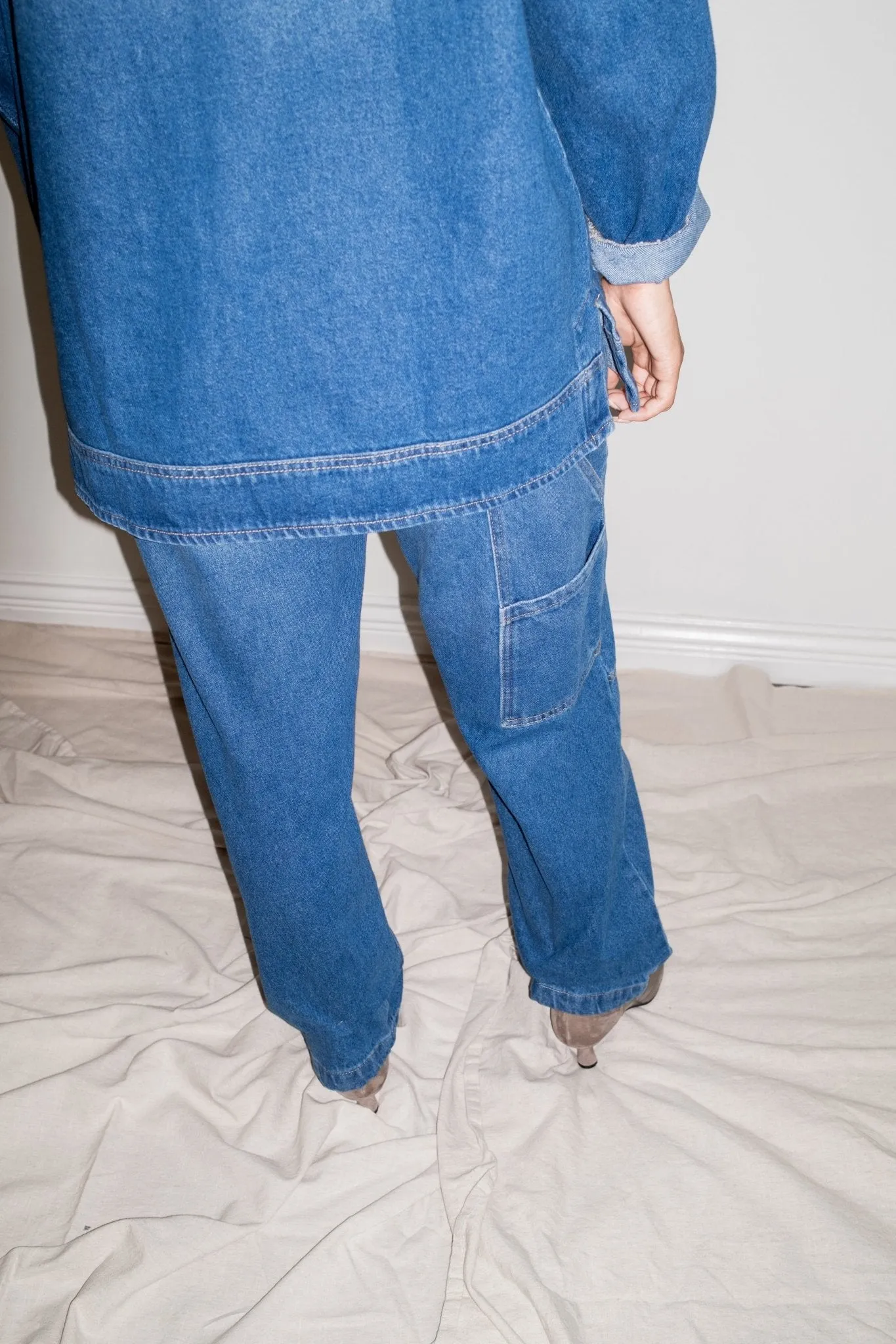 Miguel Denim Cardigan in Blue sold by et Tigre product image thumbnail 4