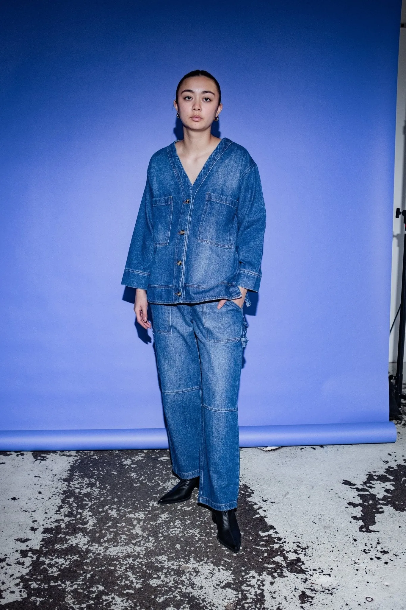 Miguel Denim Cardigan in Blue sold by et Tigre product image thumbnail 5