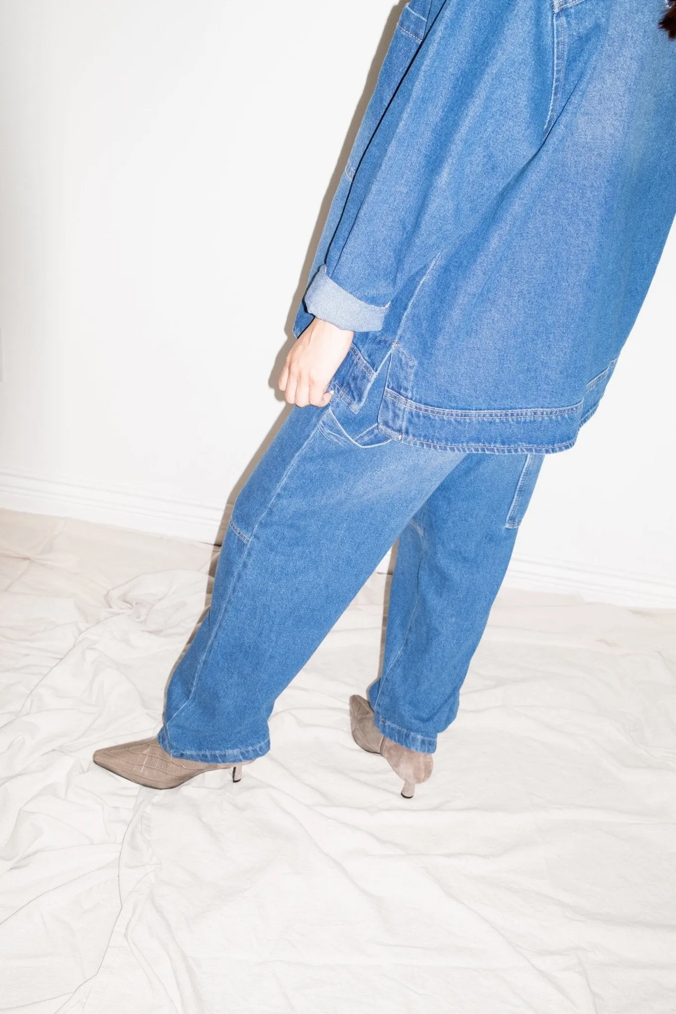 Miguel Denim Cardigan in Blue sold by et Tigre product image thumbnail 3