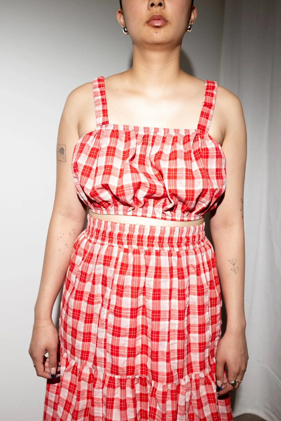 Louise Top in Red + White Gingham sold by et Tigre product image thumbnail 5