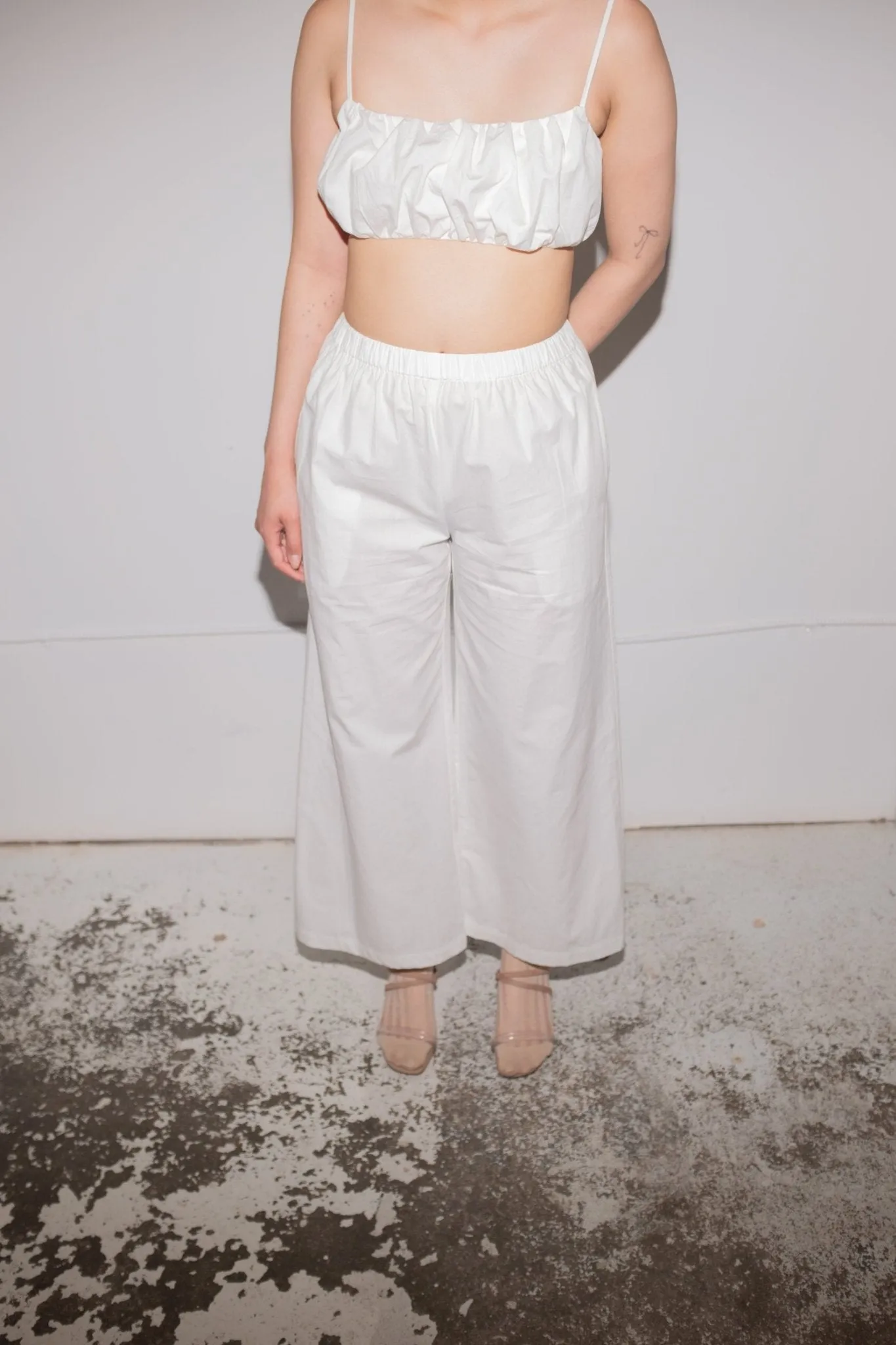 Francis Crop Top in White sold by et Tigre product image thumbnail 5