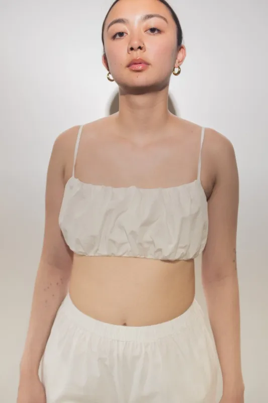 Francis Crop Top in White sold by et Tigre