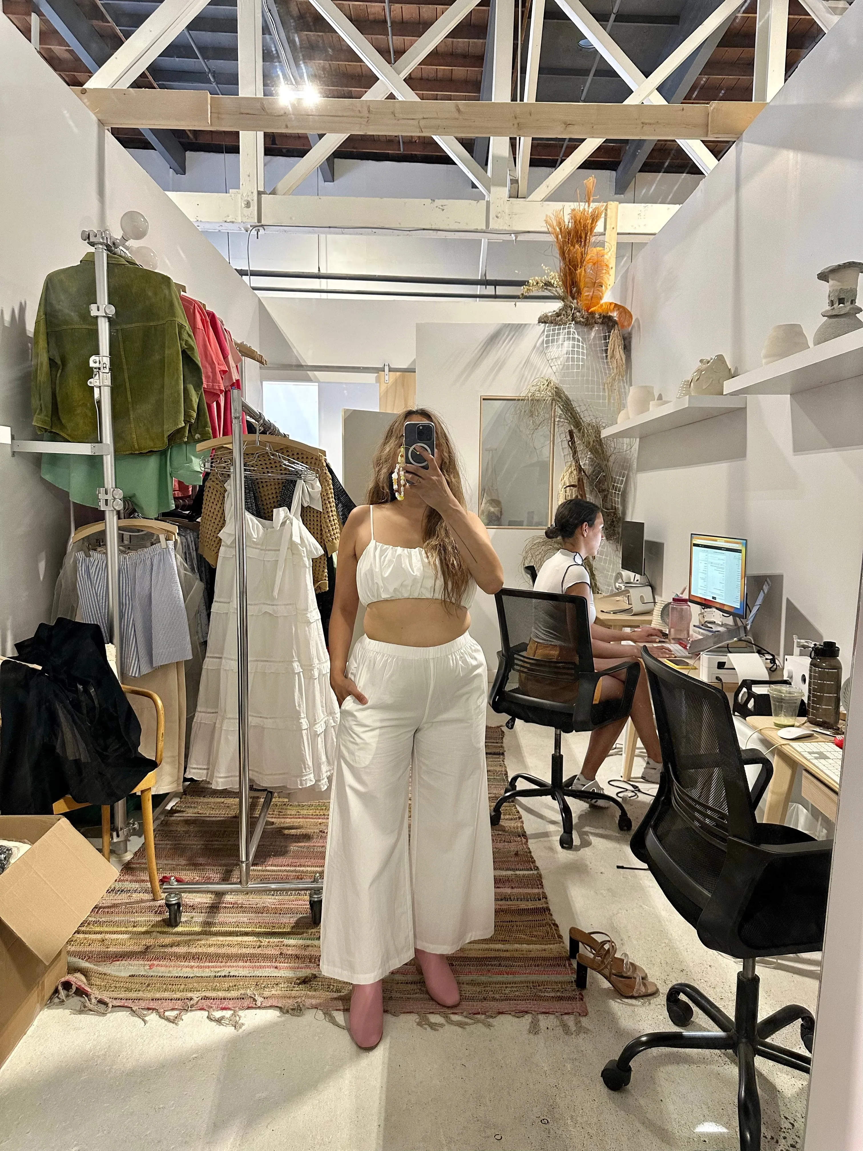 Francis Crop Top in White sold by et Tigre product image thumbnail 2