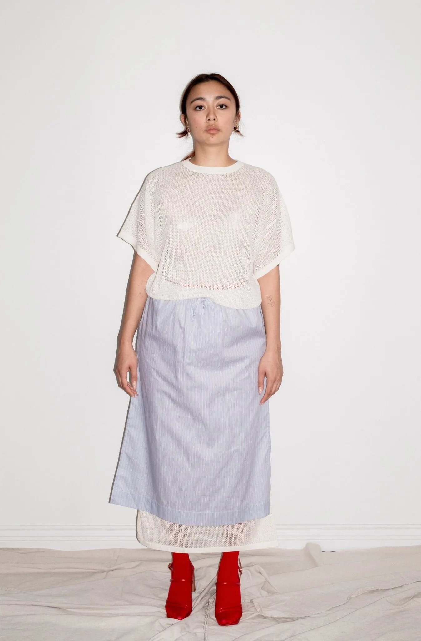 Ivy Knit Dress in Cream sold by et Tigre product image thumbnail 2