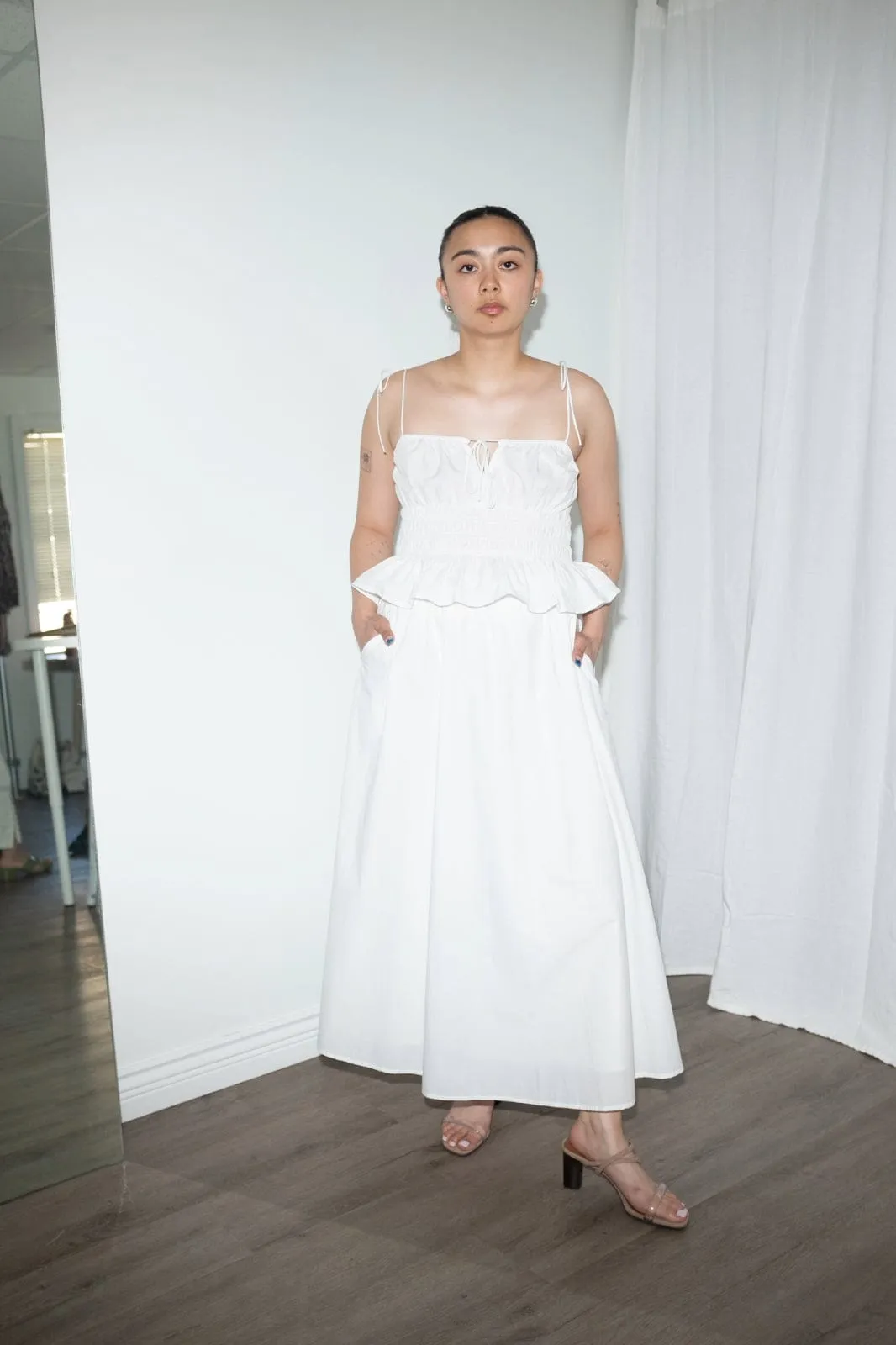 Nelda Skirt in White sold by et Tigre product image thumbnail 3