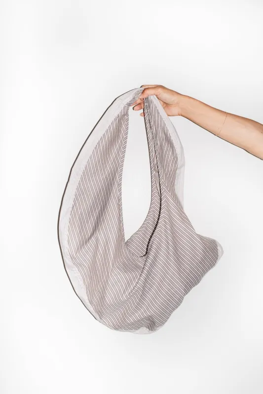 Innes Tote in Brown Yellow + Multi Stripe made by et Tigre