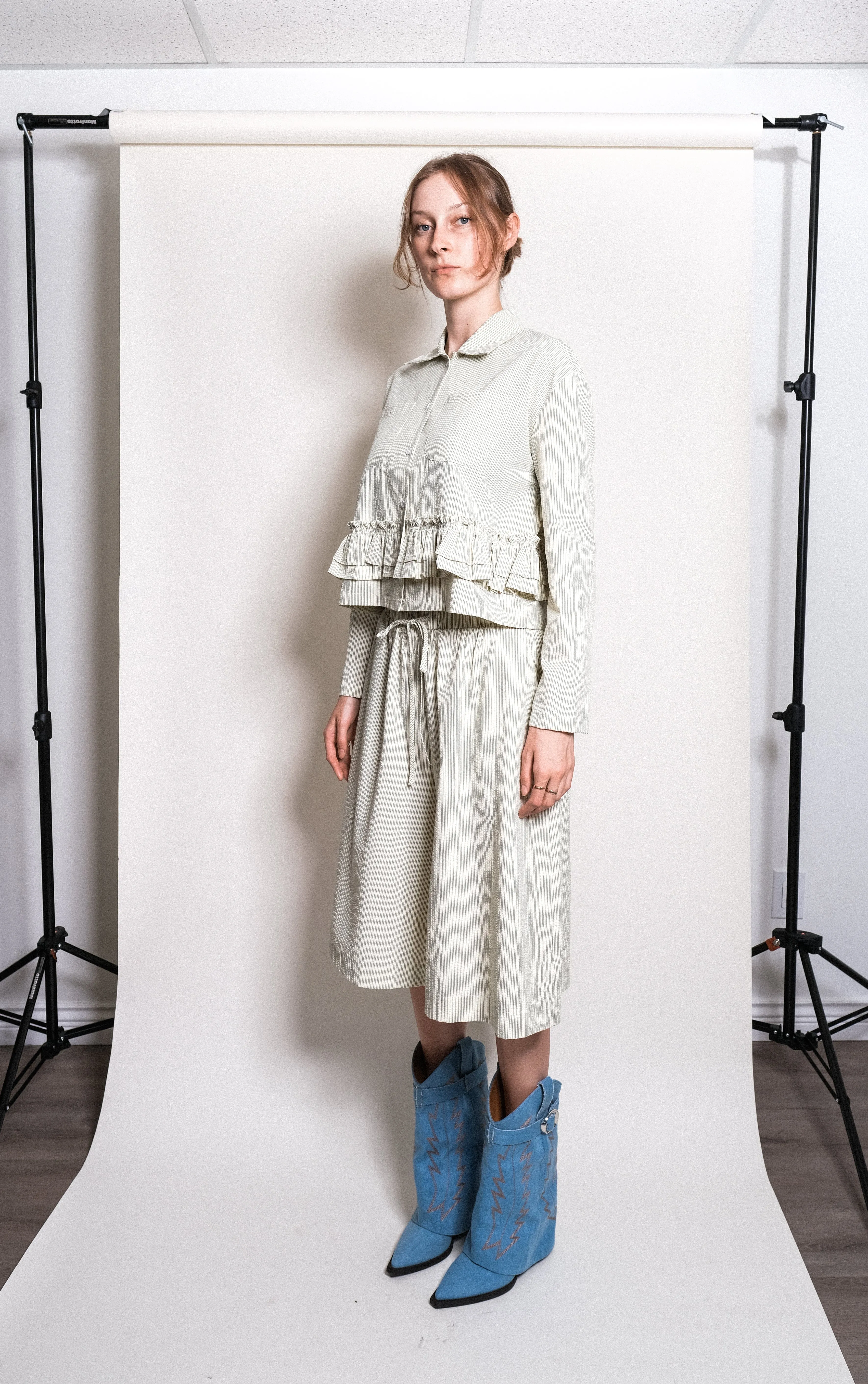 Yee Shirt in Seersucker sold by et Tigre