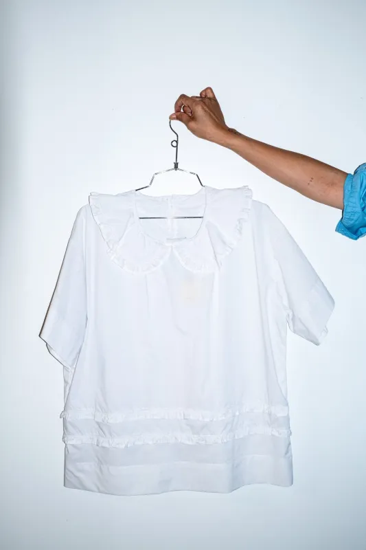 Savella Top in White made by et Tigre