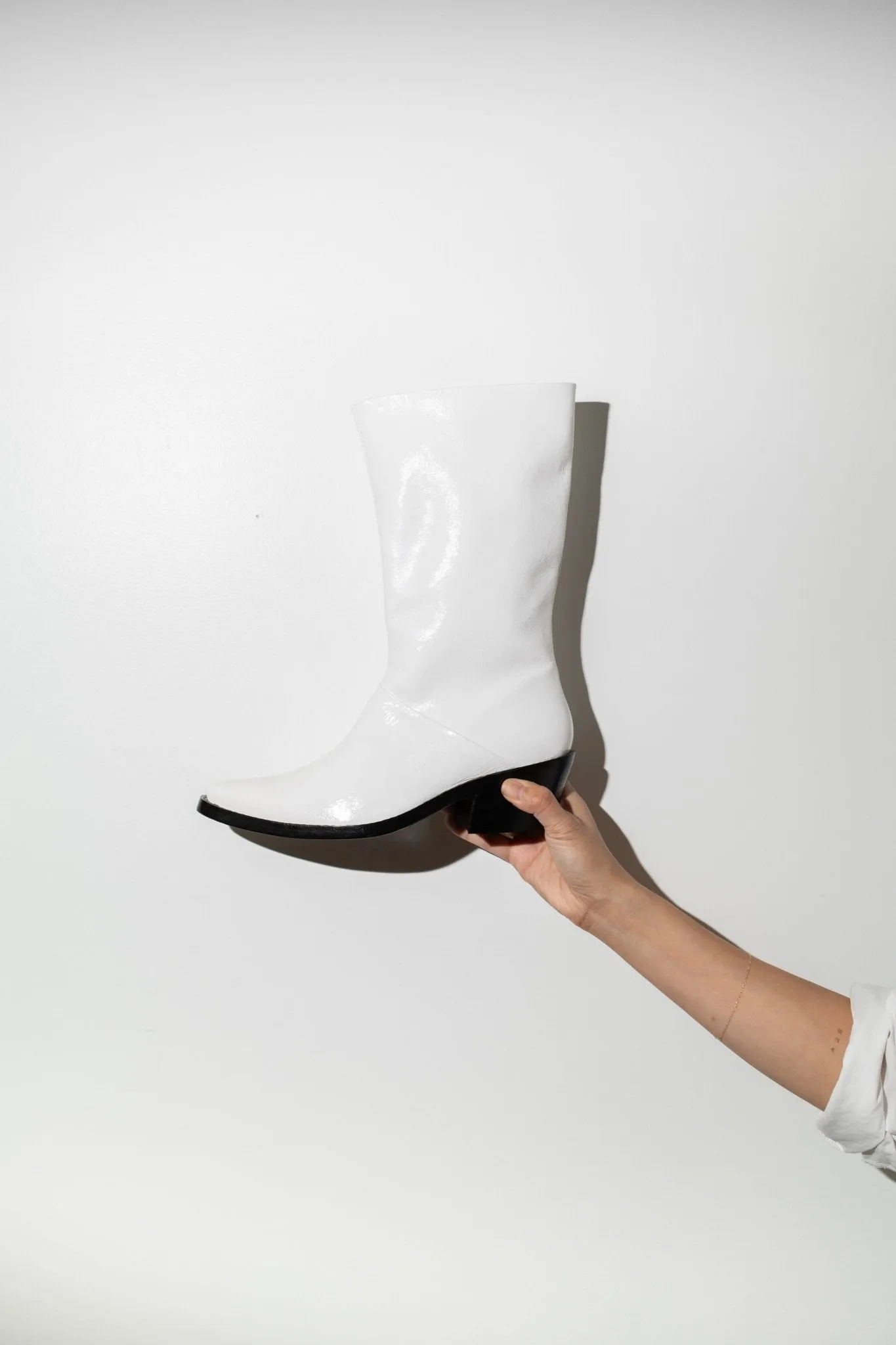Jackie Boot in Glossy White sold by et Tigre product image thumbnail 4