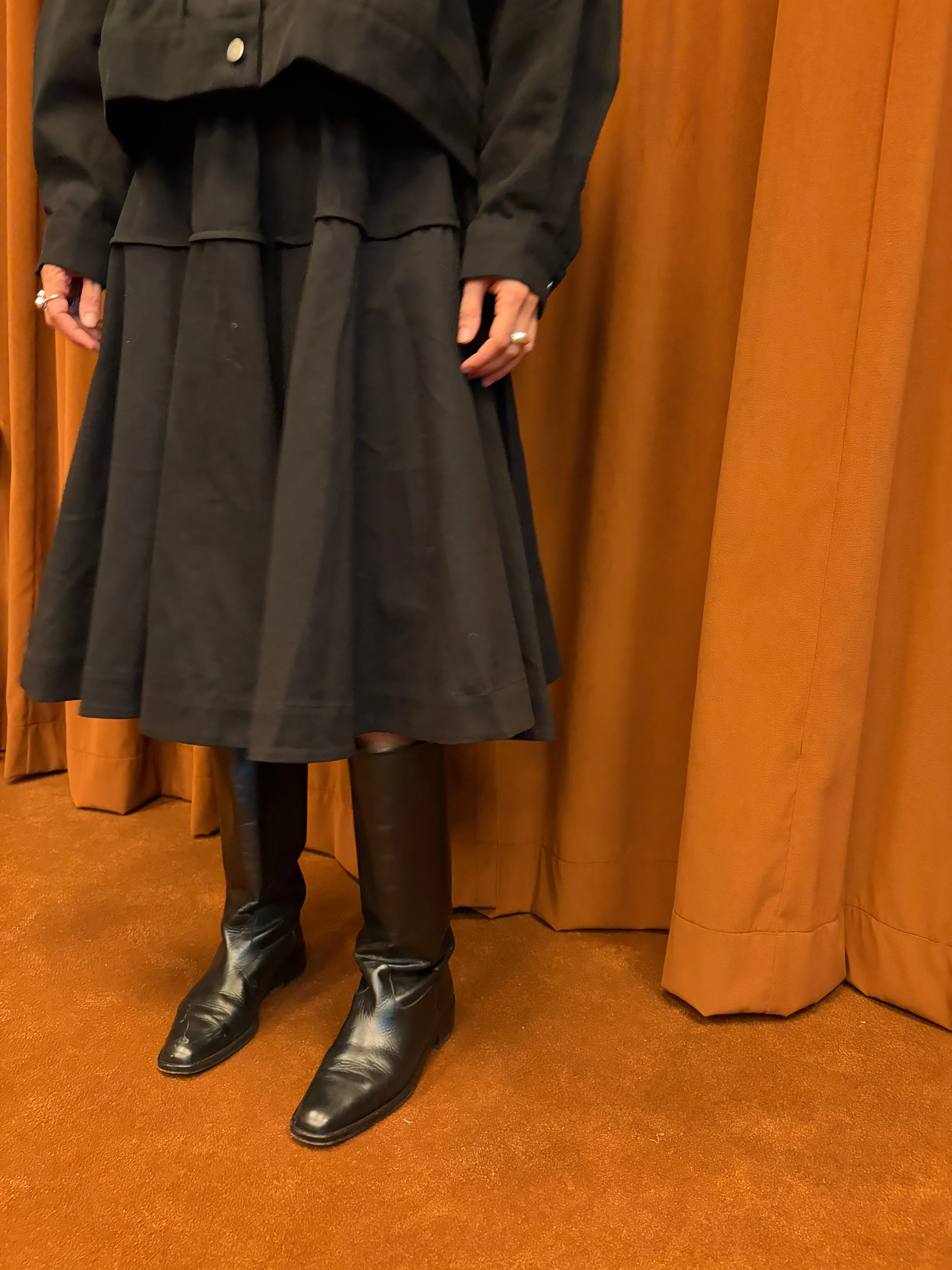Celia Skirt in Black sold by et Tigre