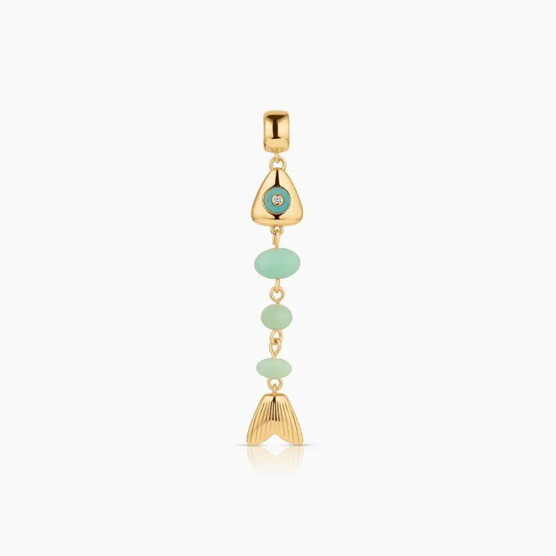 La Pez Chrysoprase Fish Bail made by Thatch