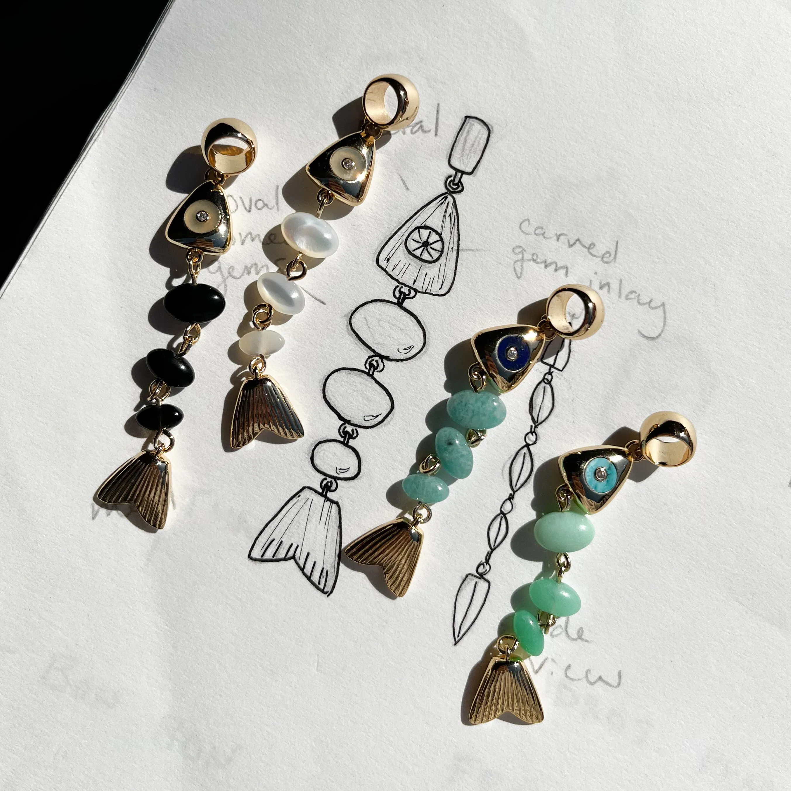 La Pez Chrysoprase Fish Bail sold by Thatch product image thumbnail 3
