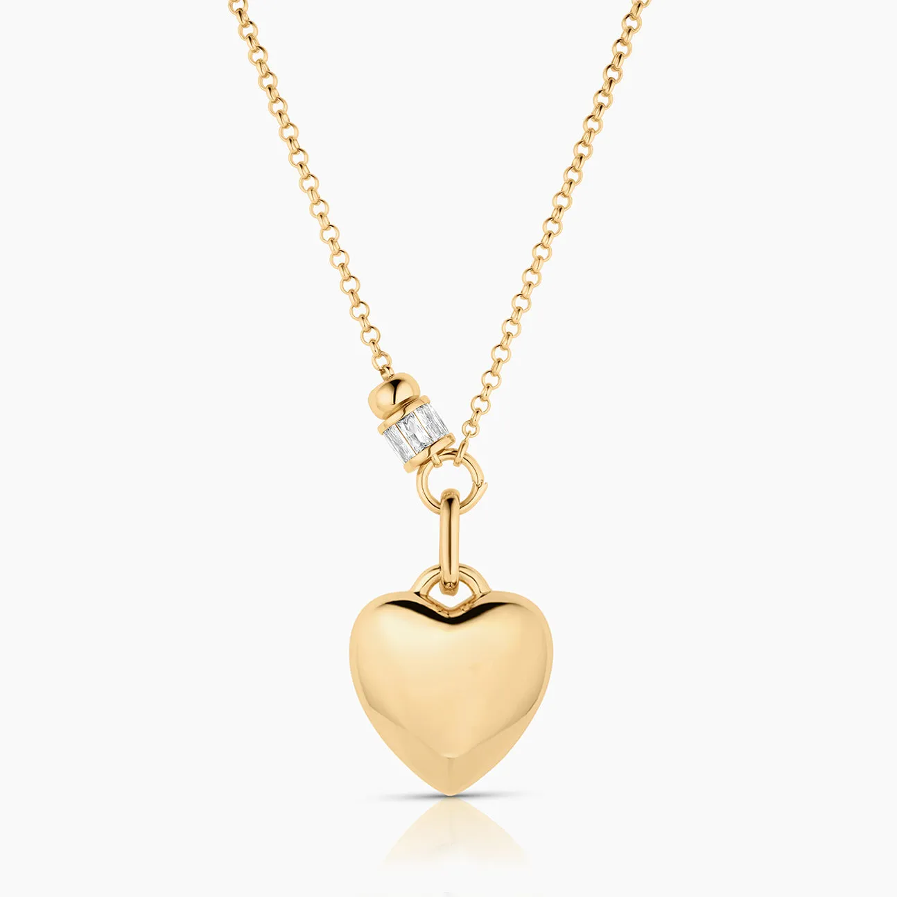 Aurelie Puffy Heart Bead Necklace sold by Thatch