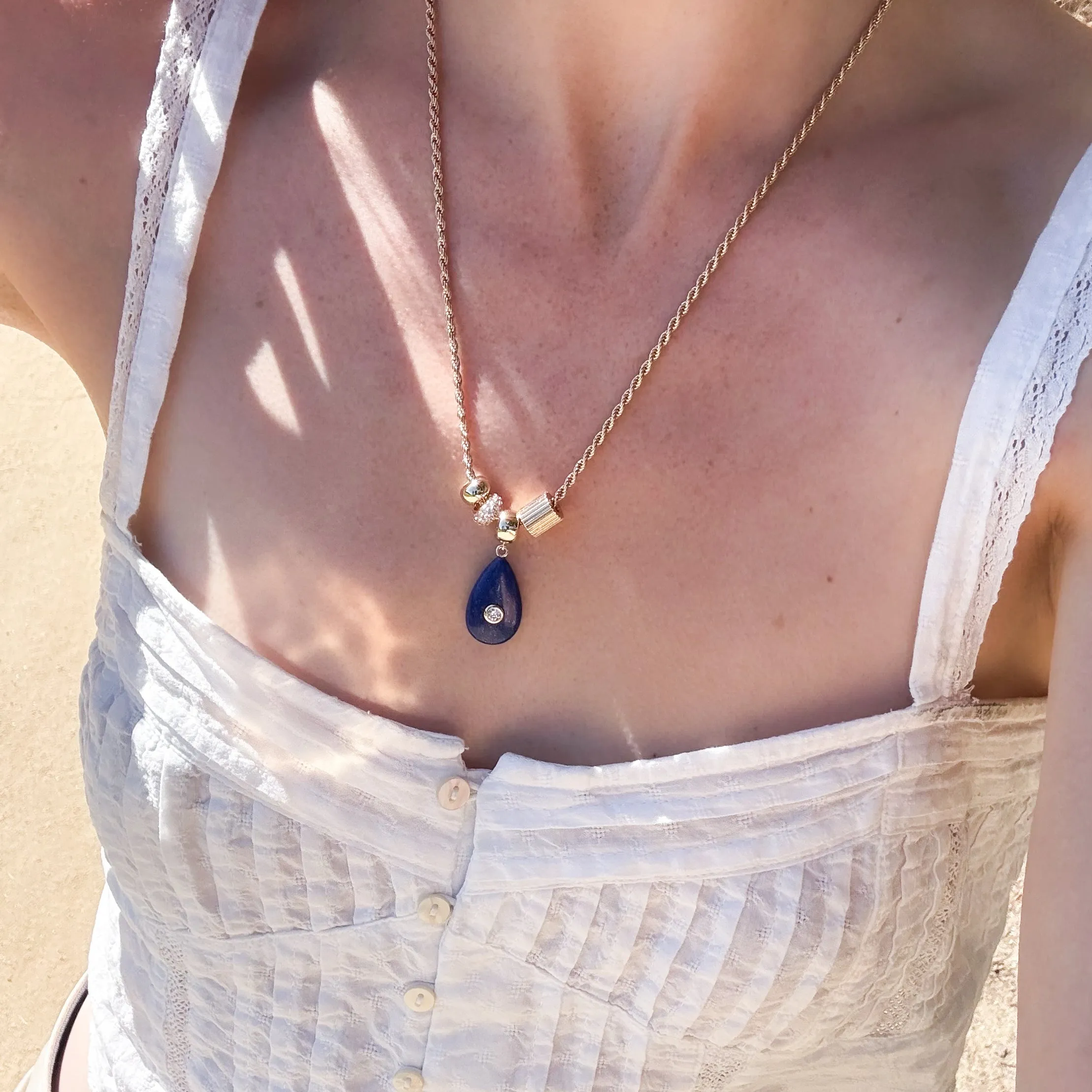 Carlyl Lapis Necklace sold by Thatch product image thumbnail 2