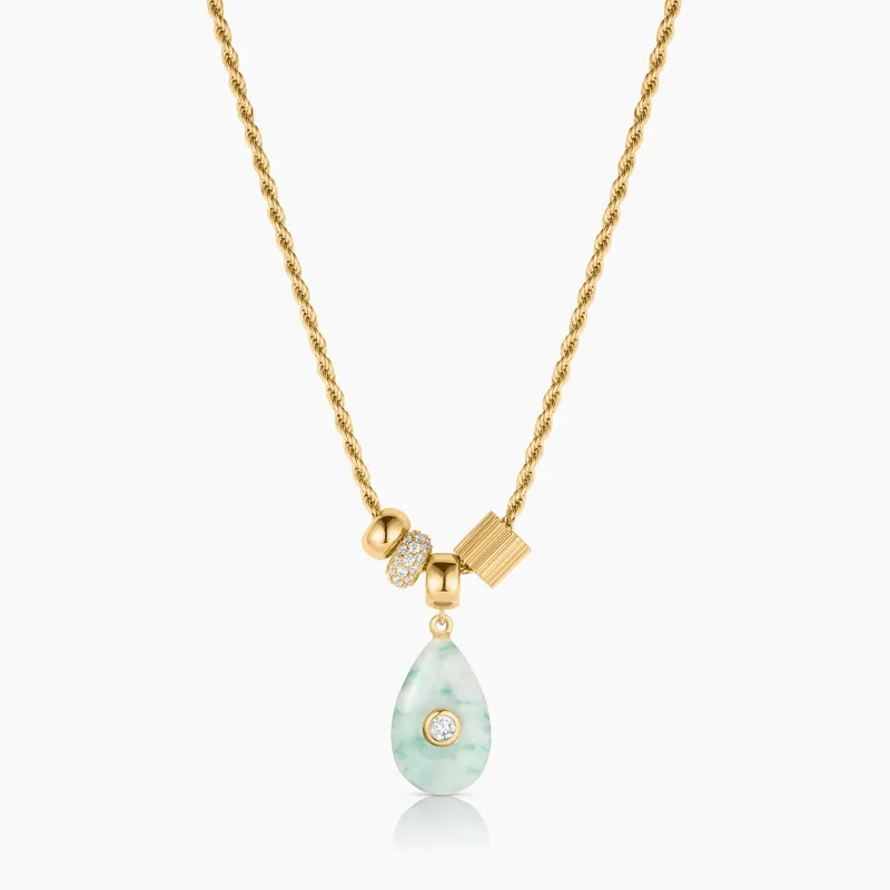 Carlyl Green Dot Necklace sold by Thatch